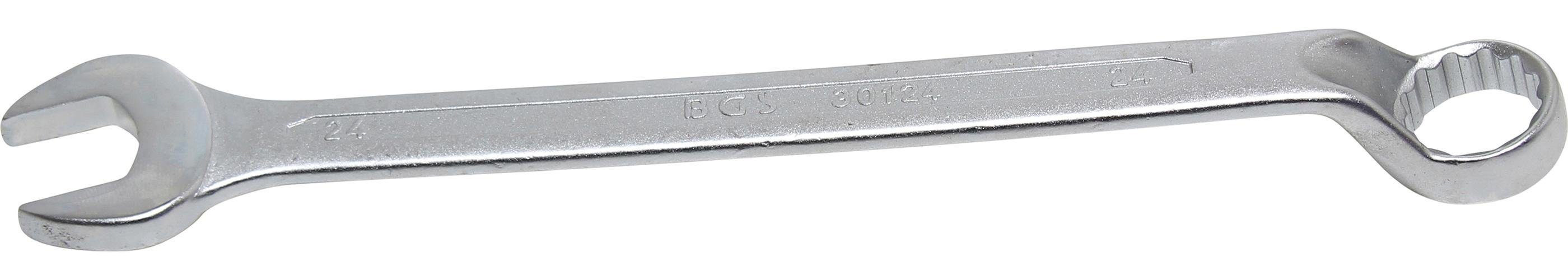 BGS technic Maulschlüssel Maul-Ringschlüssel, gekröpft, SW 24 mm