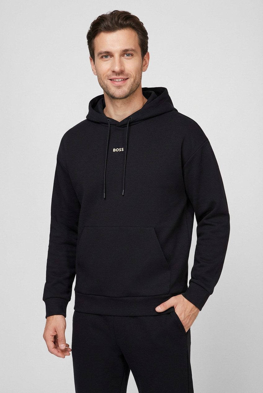 BOSS GREEN Kapuzensweatshirt Sly Zone Kapuze mit Kordelzug, Regular Fit, Kängurutasche