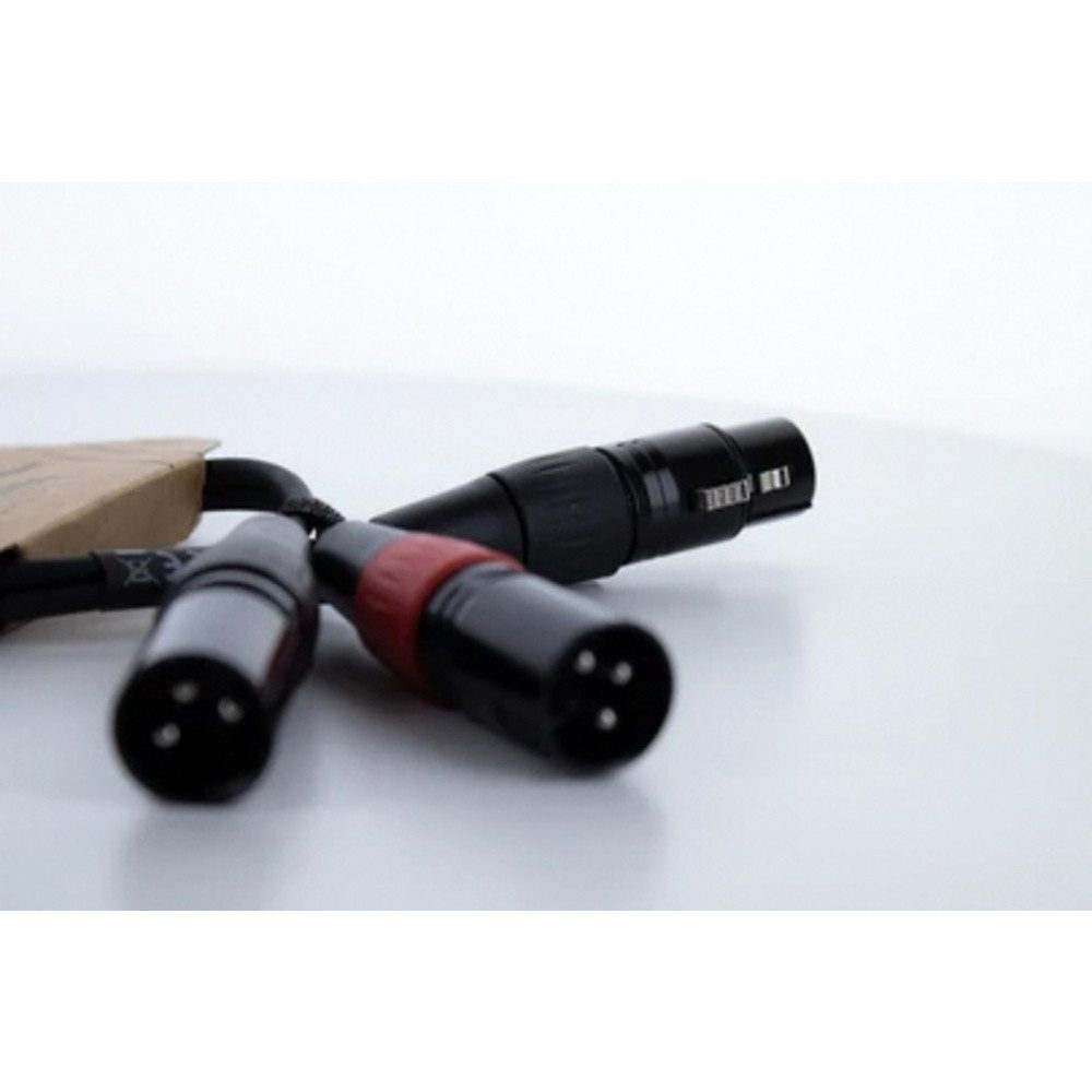 Cordial Cordial EY 0,3 FMM XLR Y-Adapter [1x XLR-Buchse 3 polig - 2x XLR-Steck Audio-Kabel, (30.00 cm)