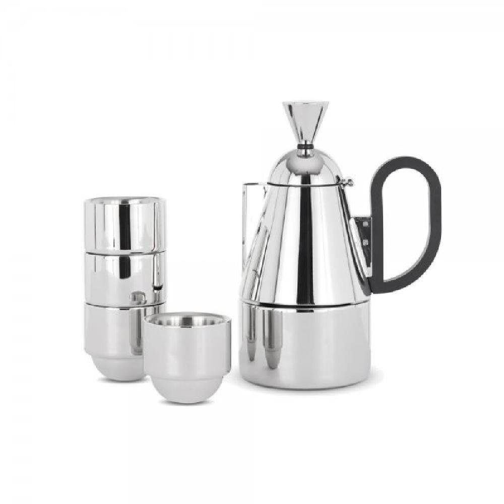 Tom Dixon Kaffeebereiter Espressobereiter Brew Steel Geschenkset (5-teilig)