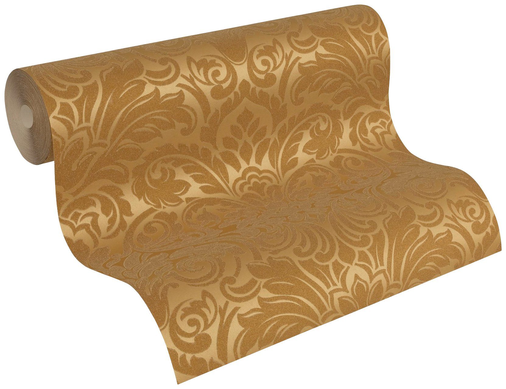 Paper Tapete gold Vliestapete Ornament Luxury Barock, Création Barock wallpaper, A.S. strukturiert, Architects