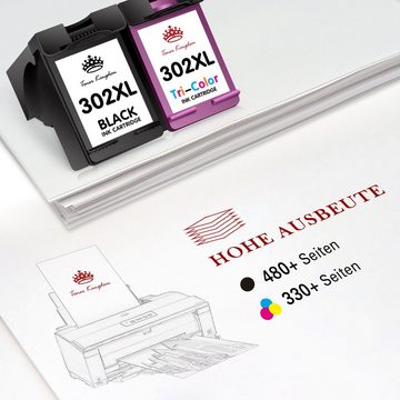 Toner Kingdom Ersatz für HP 302XL 302 XL Einzelpackung Nicht Original Tintenpatrone (für HP 1110 2130 3630 4520 3830)