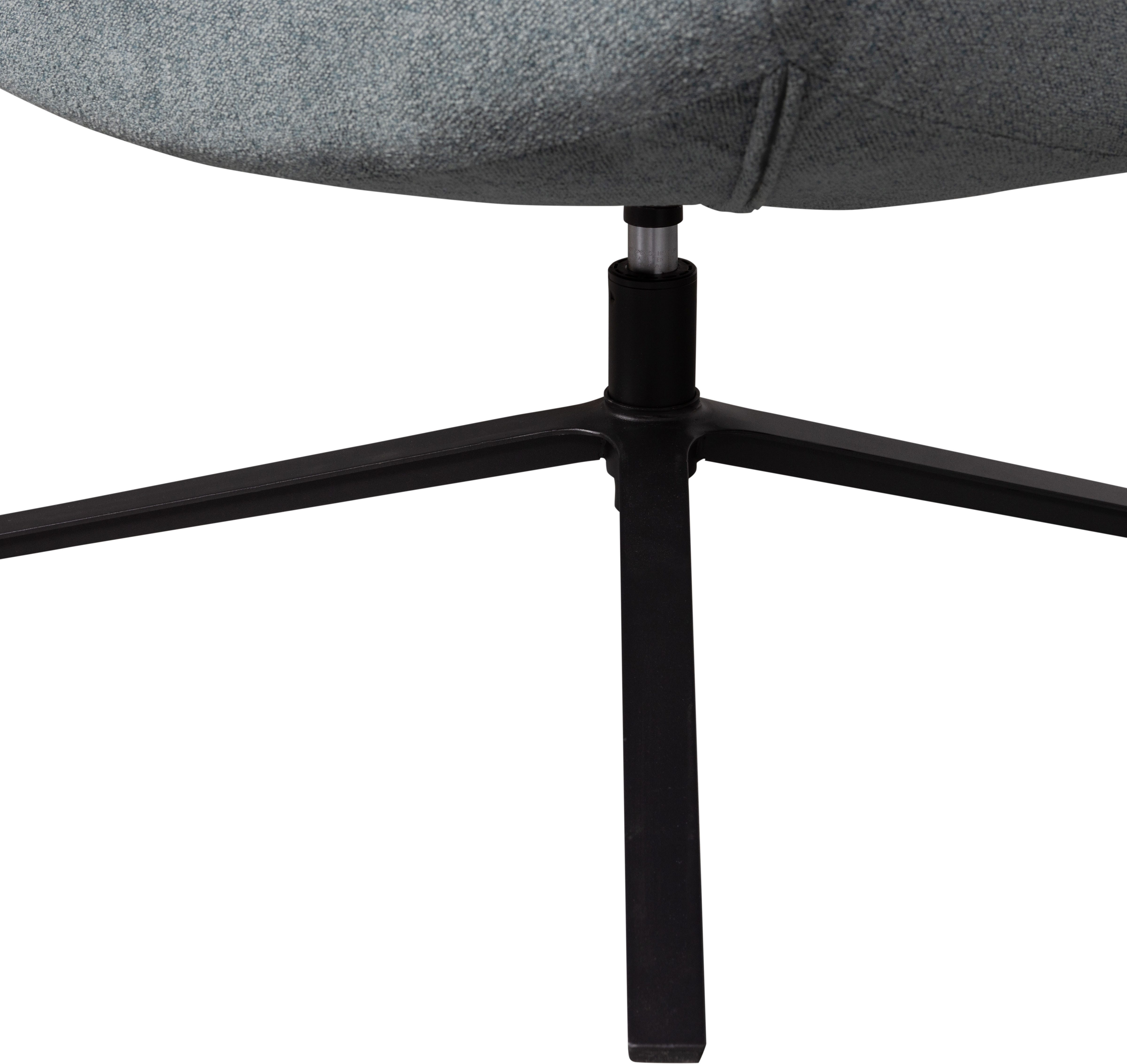 WOOOD Drehsessel Maudi gewobener-Bezug mit metall Drehgestell H 84 x B 74 x T 86 cm, Tragkraft 100 kg, Hohe Verschleißfestigkeit, pfleigleicht – Bild 5 von 5