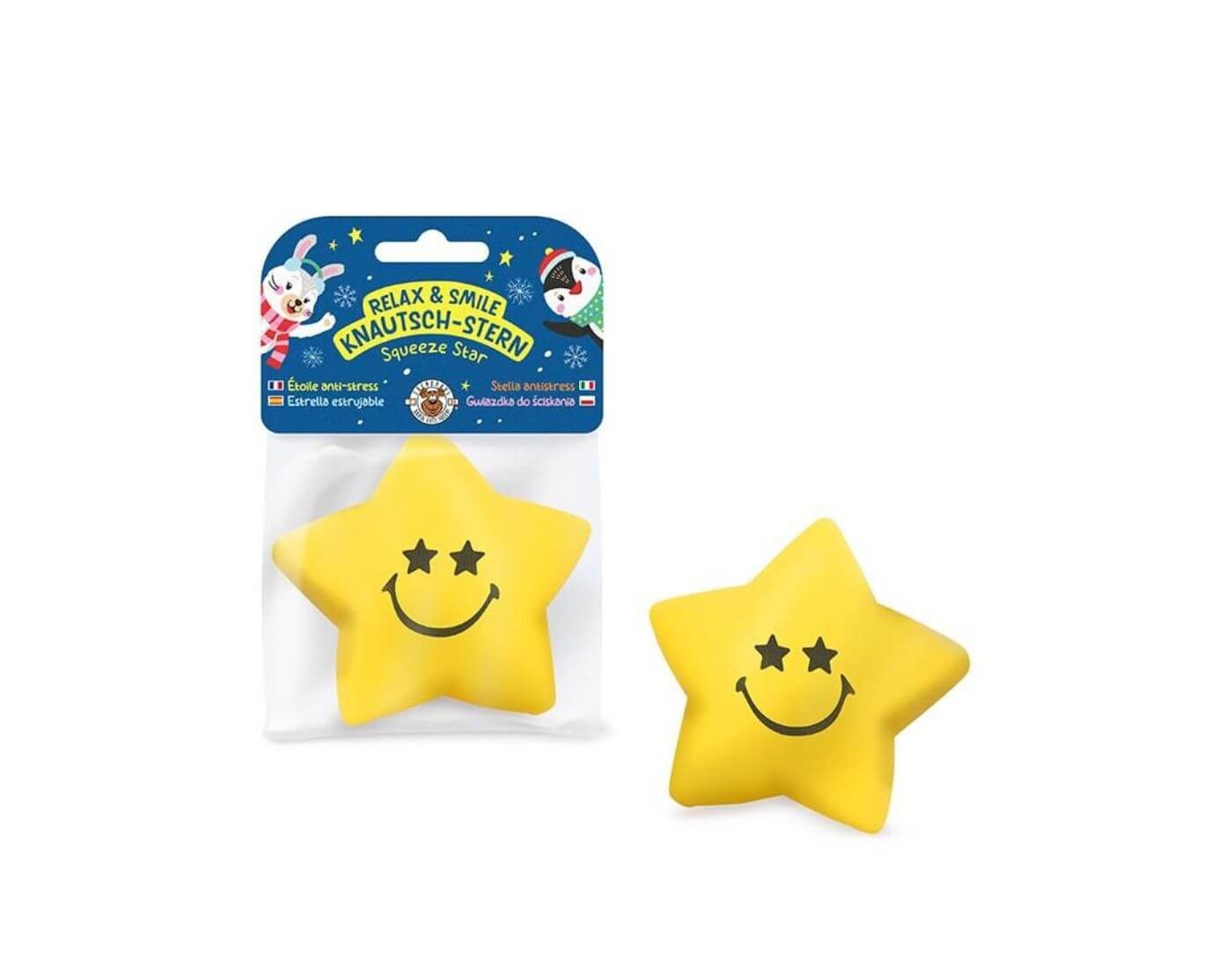 Trendhaus Weihnachtsfigur MAGIC MOMENTS Snow Friends Knautsch Stern Relax & Smile