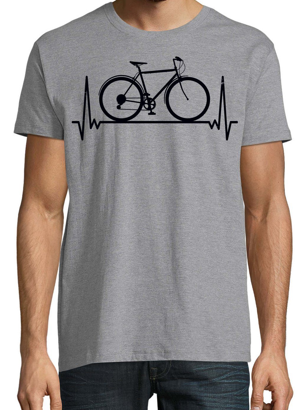 Youth Designz T-Shirt Heartbeat Fahrrad Herren Shirt mit lustigem Fahrrad F günstig online kaufen