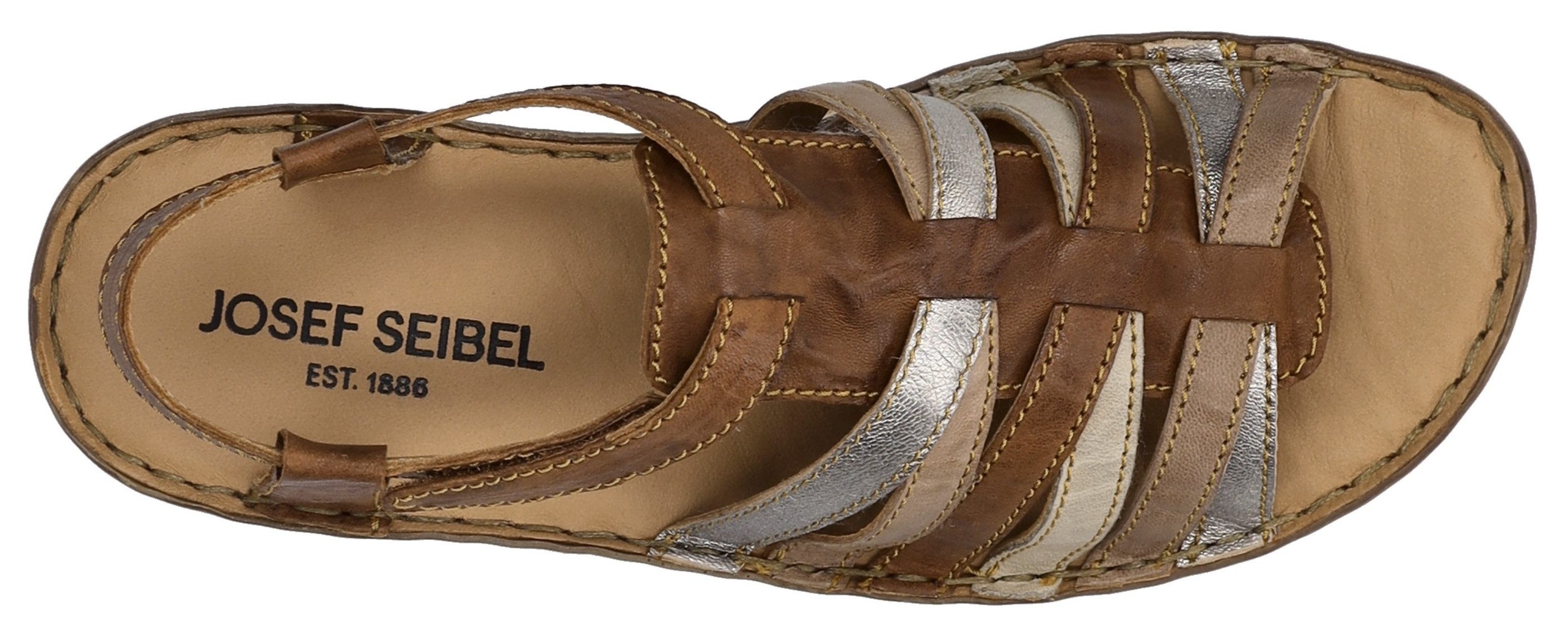 Josef Seibel Ivy 02 Sandale, Riemchensandale, Komfortschuh mit Lederfutter