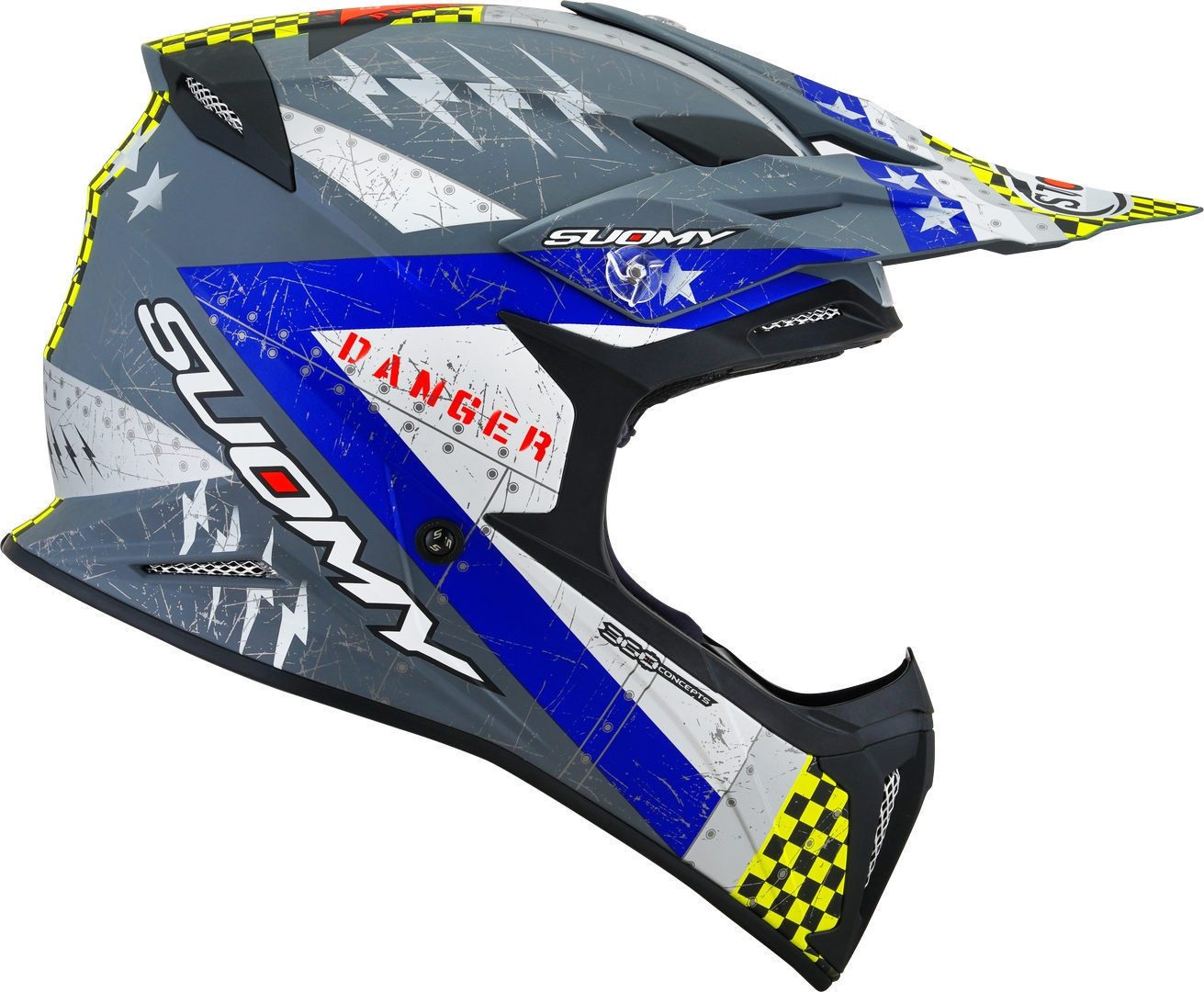 Suomy Motocrosshelm X-Wing Jetfighter Motocross Helm, Atmungsaktiv