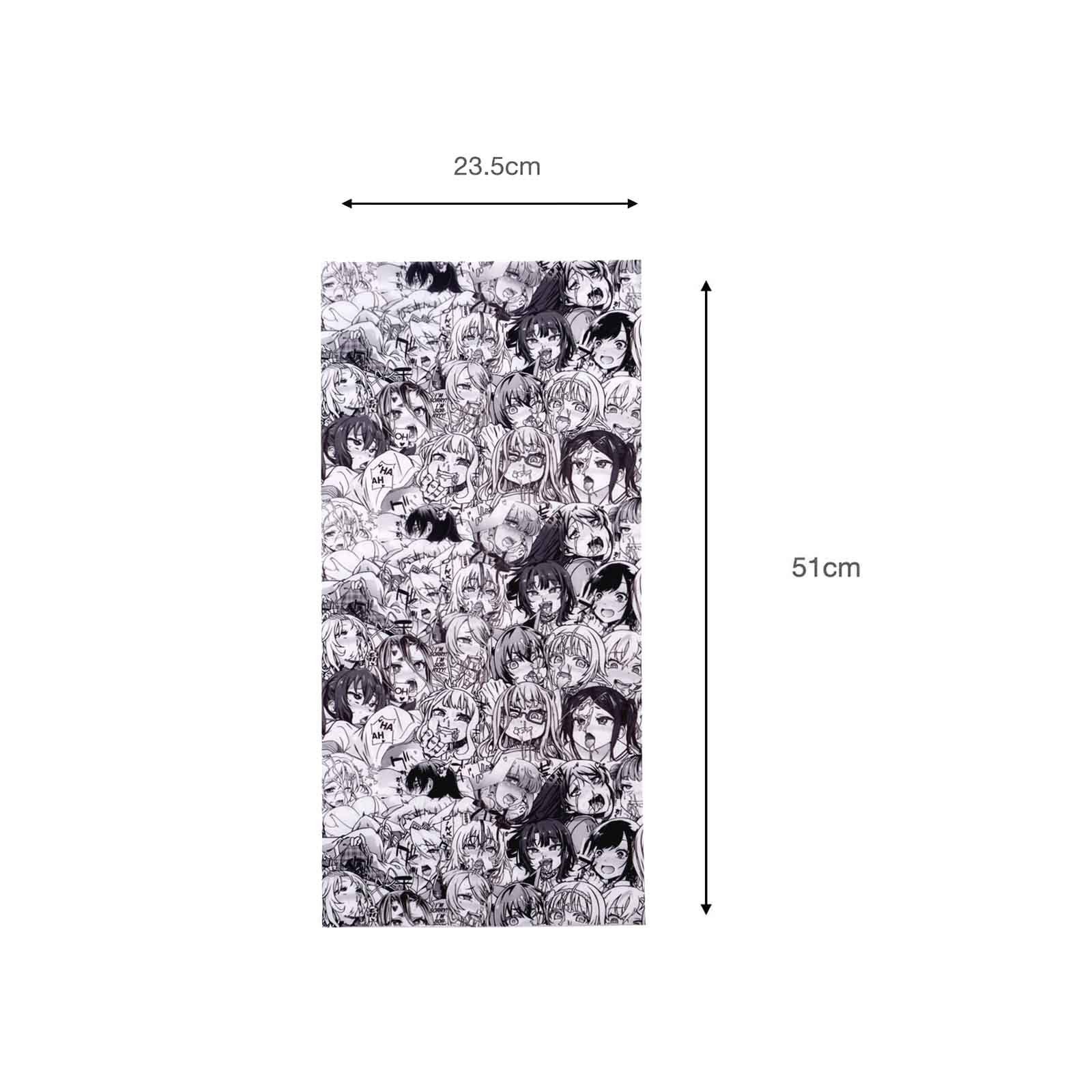 GalaxyCat Multifunktionstuch Multifunktionstuch mit Anime 1-St), Ahegao Schlauchtuch (Einzelpack, Ahegao Multifunktionstuch, Gesichtern, Manga