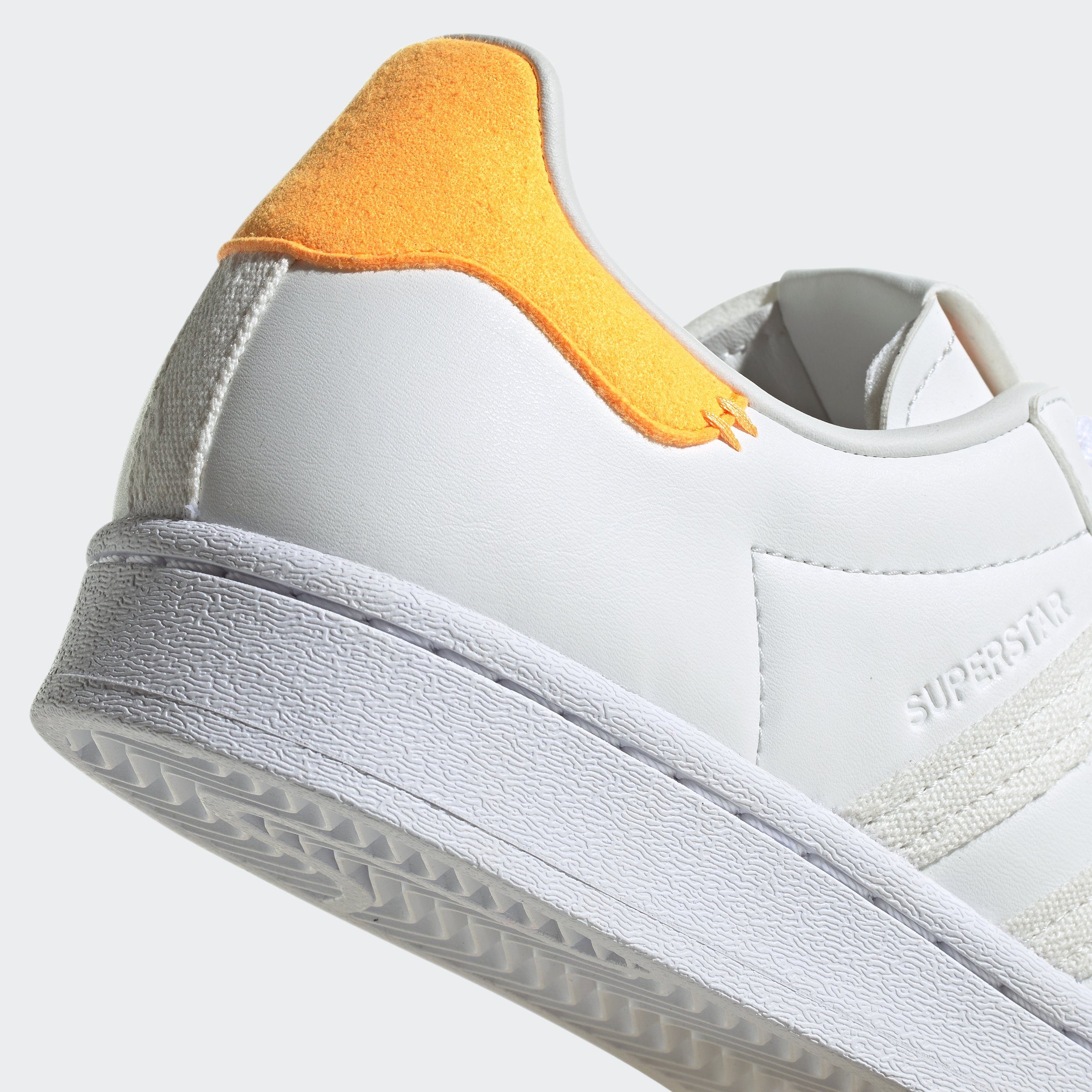 SUPERSTAR weiß-hellorange Originals adidas W Sneaker