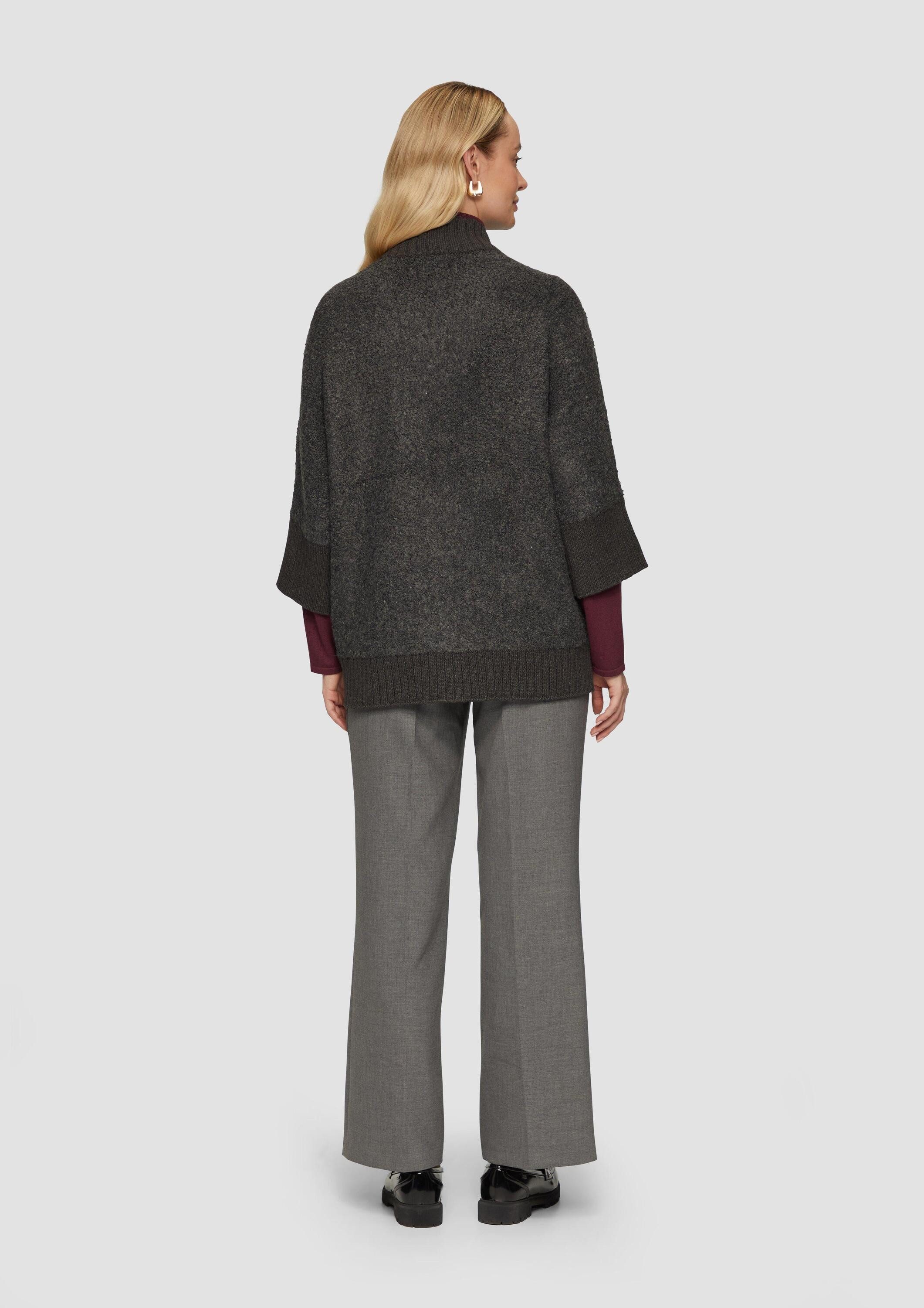 s.Oliver Cardigan Strickjacke Strickjacke aus Bouclé aus im Wollmix