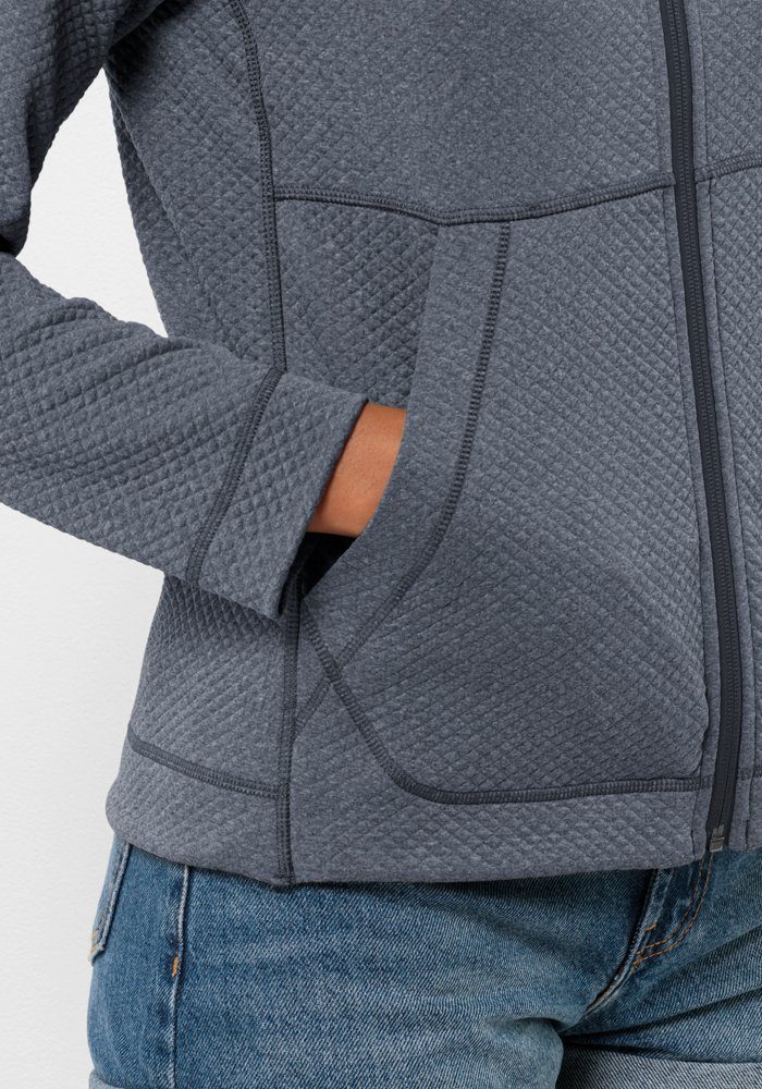 Jack Wolfskin Fleecejacke FERNWEH JKT W mit elastischem TEXADRI FLEECE HEATHER-Gewebe – Bild 4 von 5