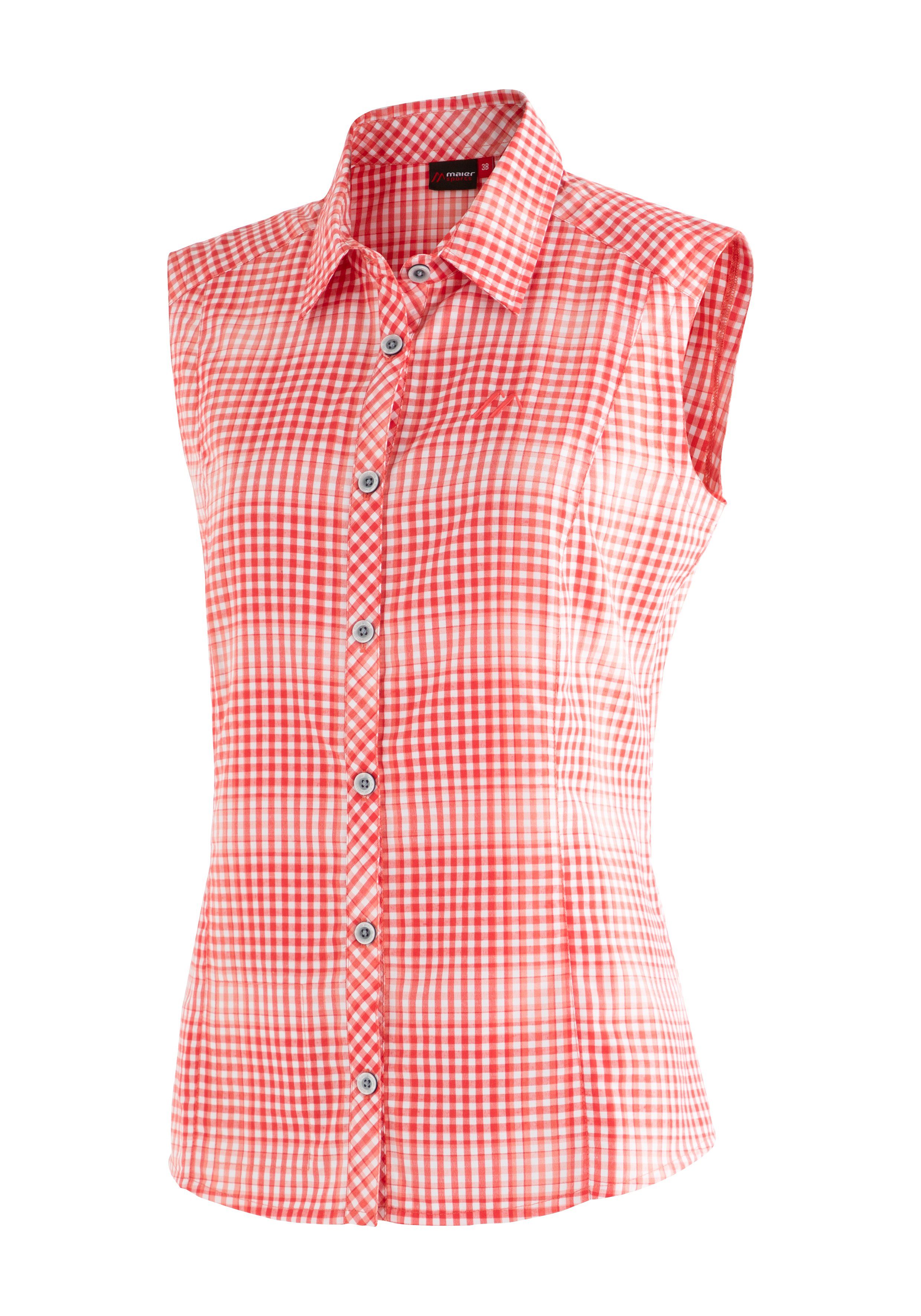 Maier Sports Funktionsbluse Paloma Karierte, ärmellose günstig online kaufen