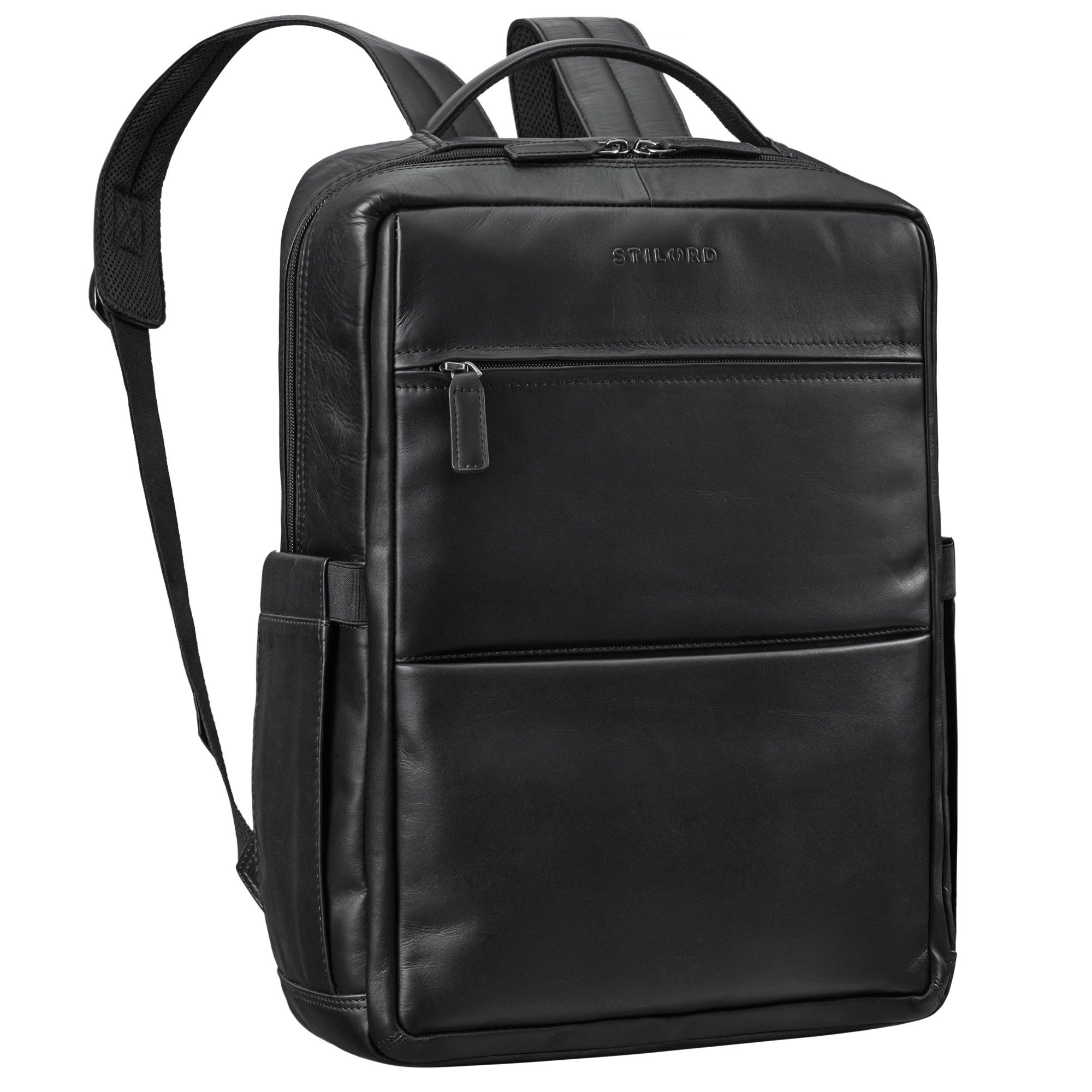 Notebookrucksack "Nordico" Businessrucksack Herren Groß Leder - Laptopfach 16 Zoll