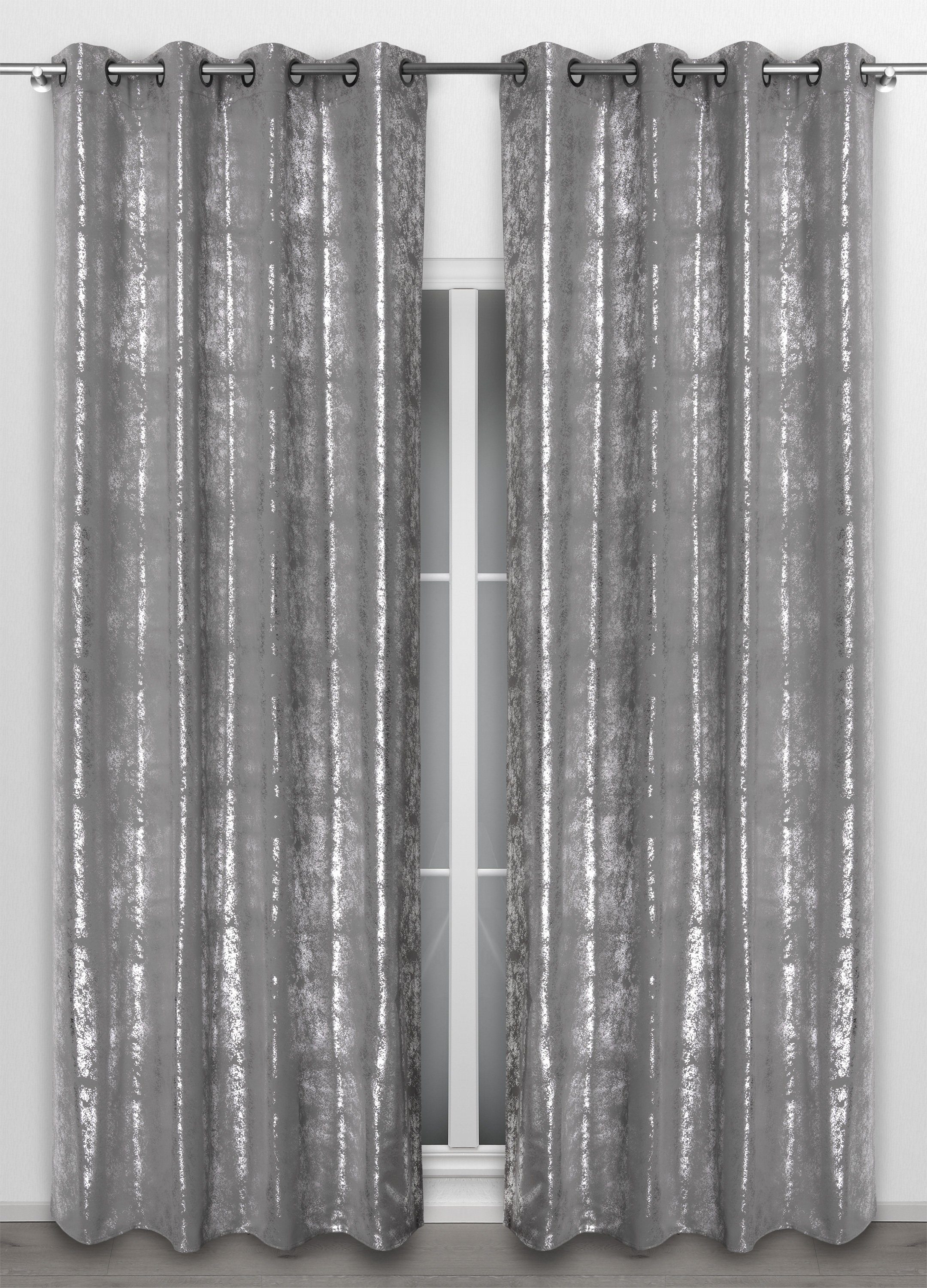 Vorhang Vorhang mit Ösen 140x260 cm blickdicht verdunkelung Gardine, Stardust
