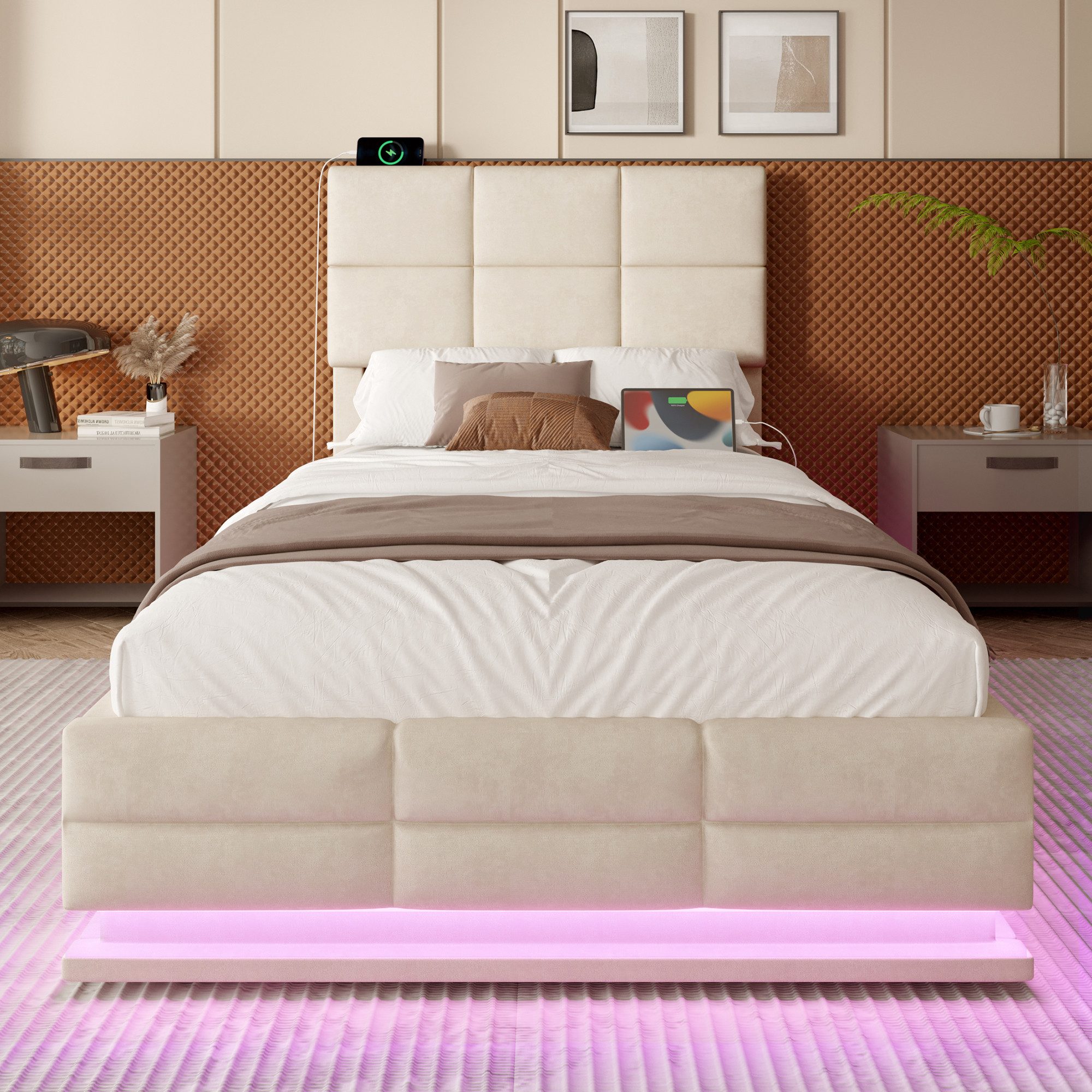 HAUSS SPOLE Polsterbett 90×200 mit bettkasten, günstig online kaufen