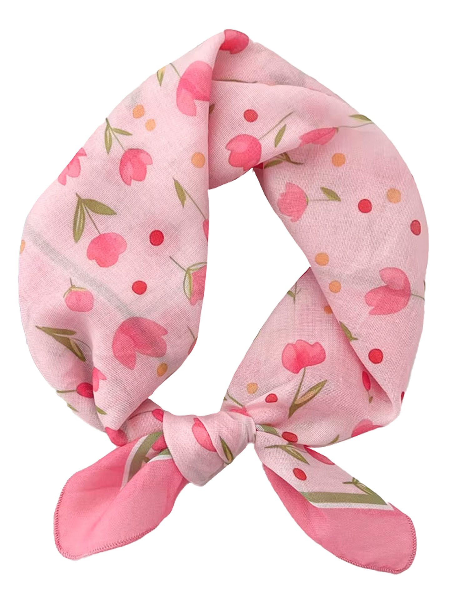 Moschen-Bayern Nickituch Halstuch Damen klein Nickituch Sommer Baumwolle Rosa + Violett