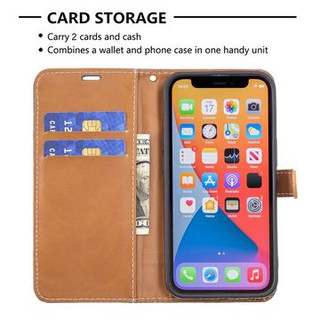 König Design Handyhülle Apple iPhone 13, Schutzhülle Schutztasche Case Cover Etuis Wallet Klapptasche Bookstyle