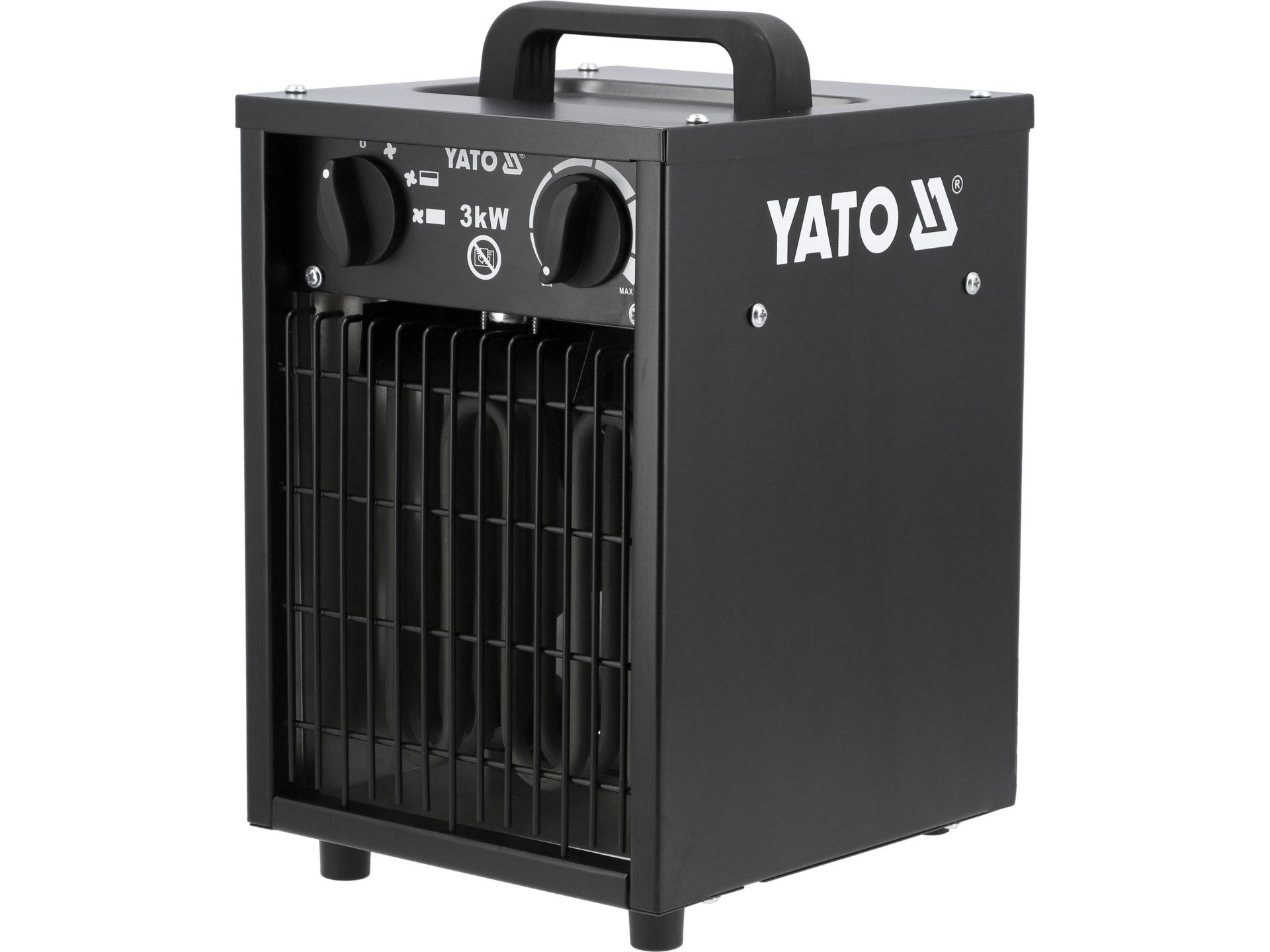 Yato Heizgerät Heizgerät, Heizlüfter, Heizgebläse 3000W 3 Stufen mit Thermostat, 3000 W