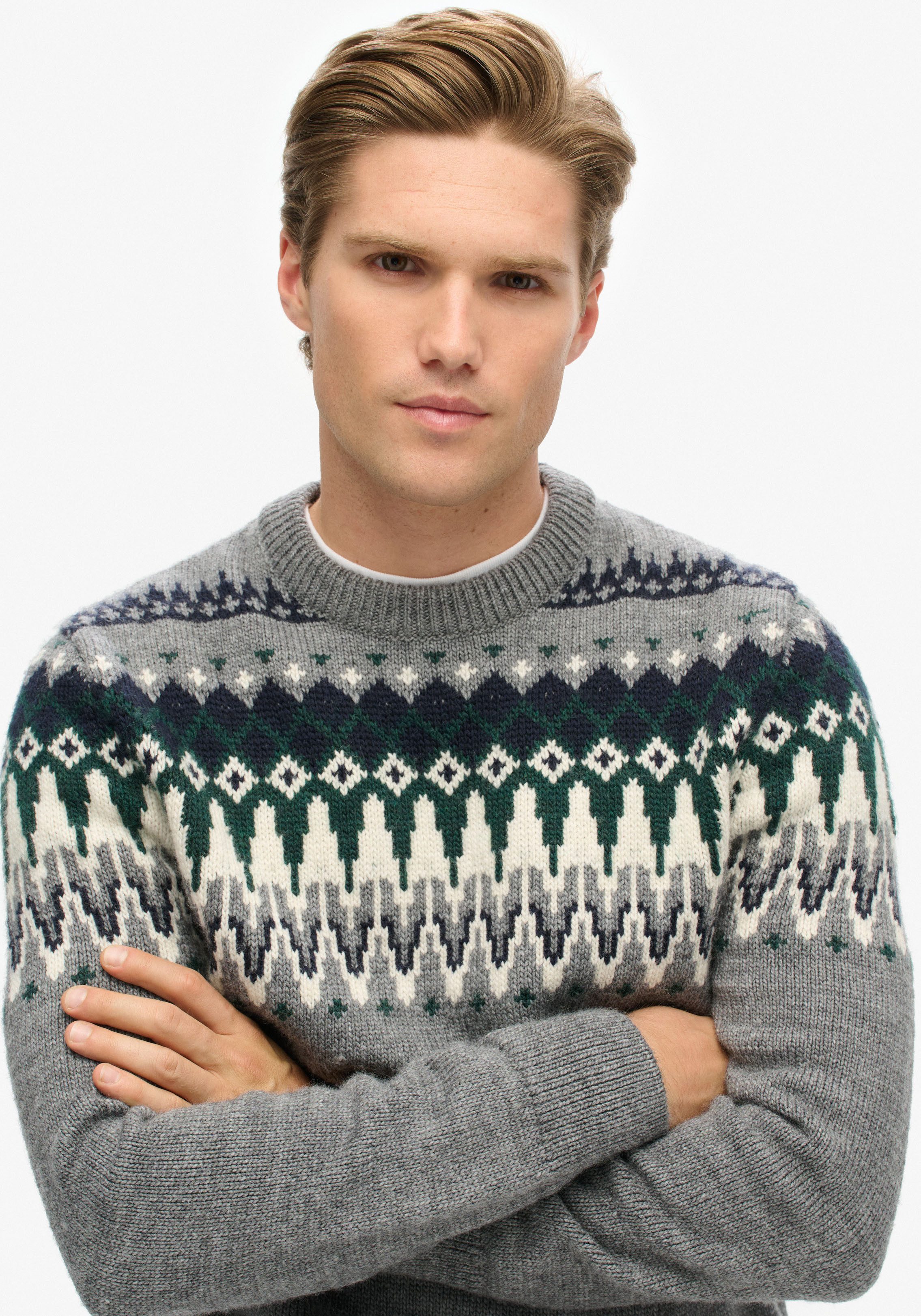 Superdry Rundhalspullover KNIT CREW JUMPER günstig online kaufen