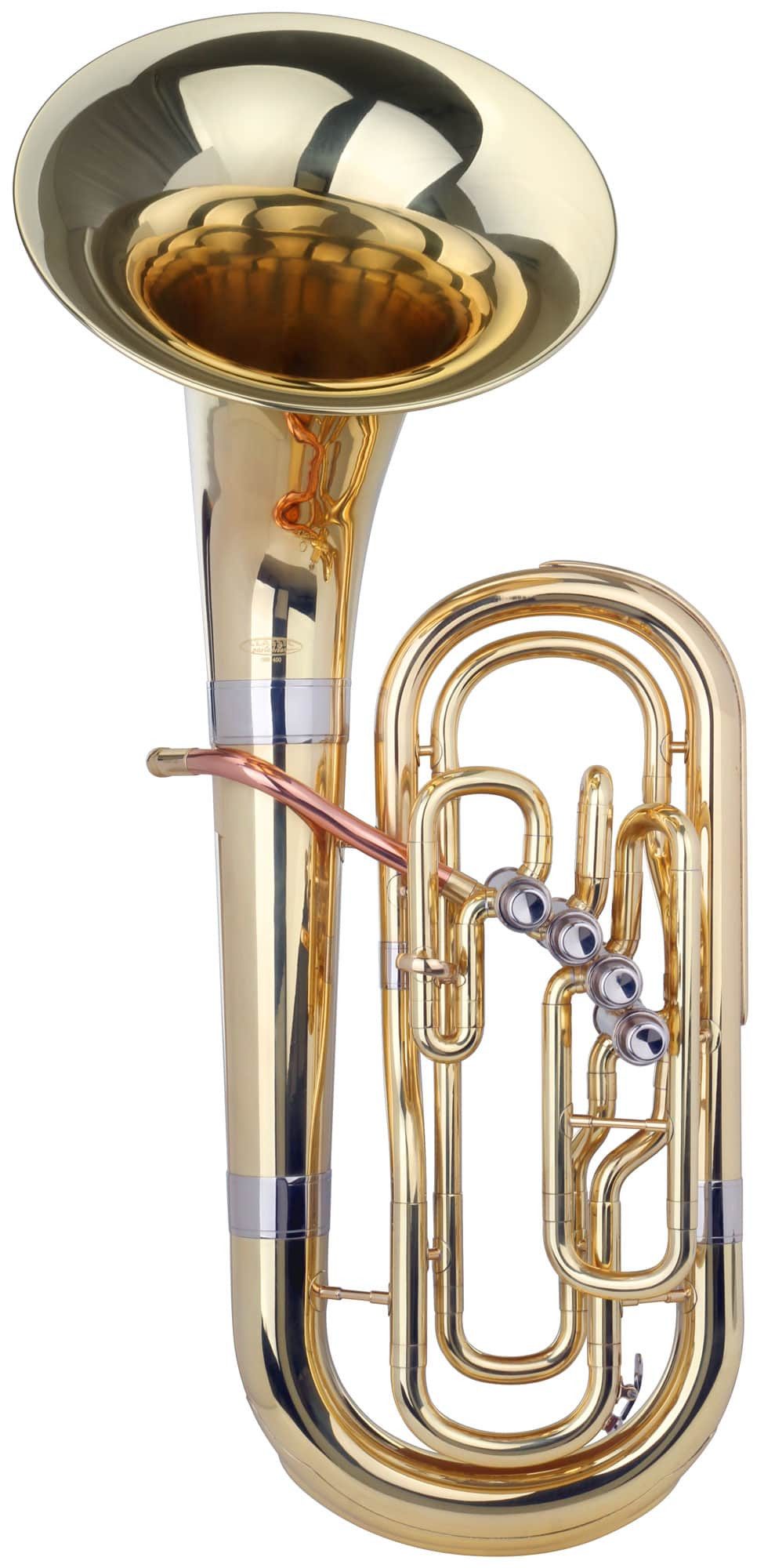 Classic Cantabile Horn OBB-400 Bellfront Oberkrainer Bariton - für eine knackige Begleitung- Bb, Set, Inkl. Gigbag & Mundstück, 4 ergonomisch angeordnete Perinetventile in Neusilber
