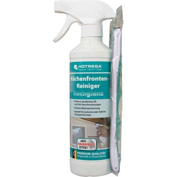 HOTREGA® Küchenfronten Reiniger Hochglanz Oberfläche 500ml inkl Microfasertuch Küchenreiniger