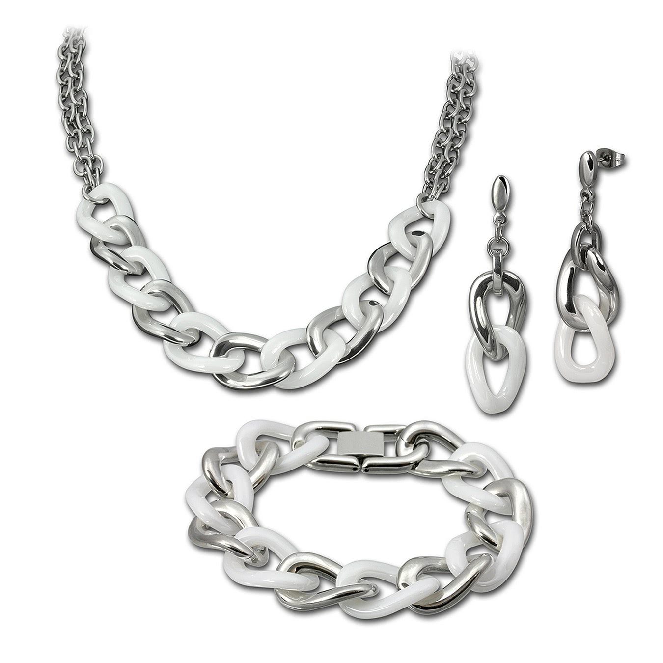 Amello Schmuckset Amello Edelstahlschmuckset Keramik O+A+K günstig online kaufen