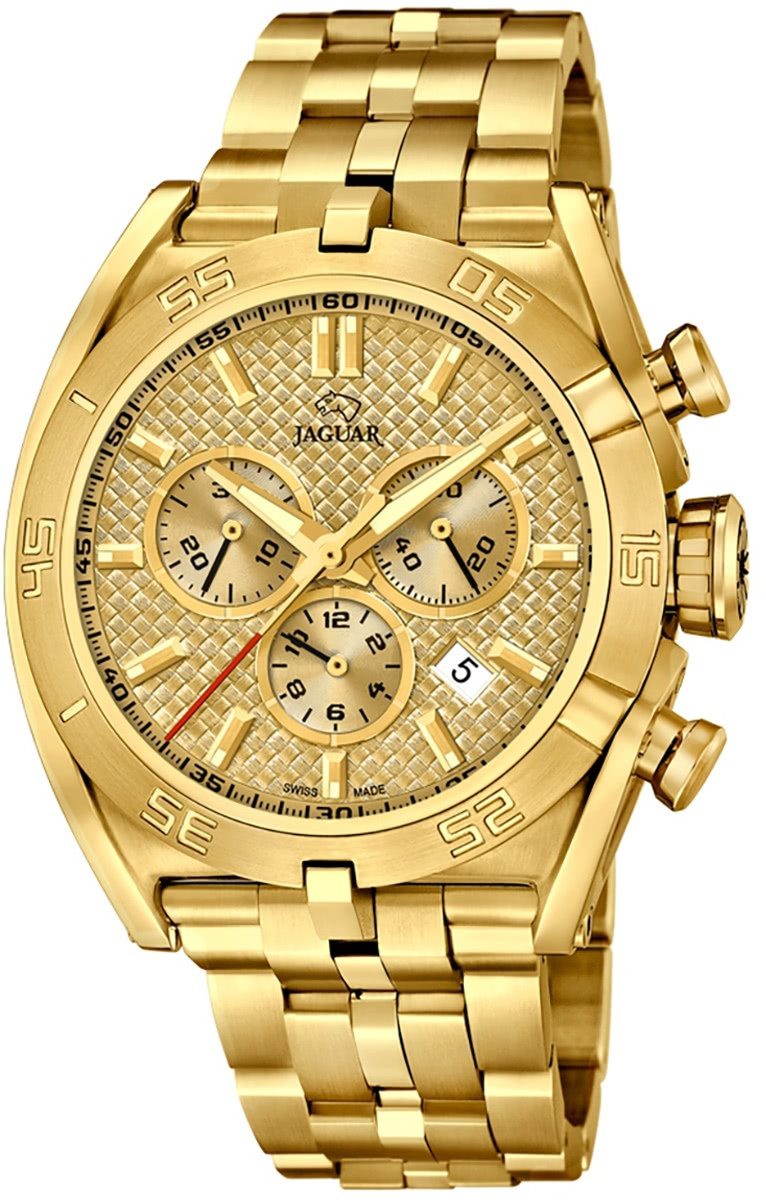 JAGUAR Chronograph Jaguar Herren Uhr Sport J853/2 Edelstahl, (Chronograph), günstig online kaufen