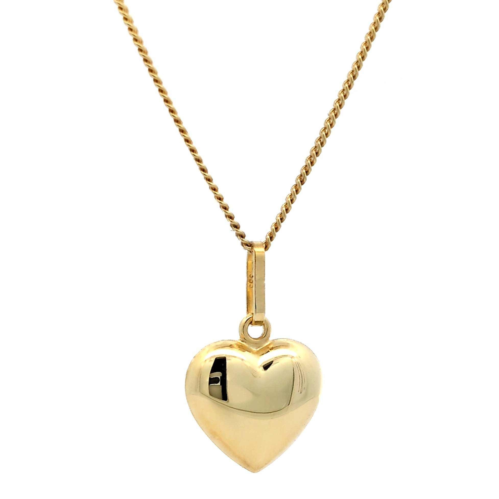 HOPLO Herzanhänger Anhänger Herz 585-14 Karat Gold (ohne Kette), Made in Ge günstig online kaufen