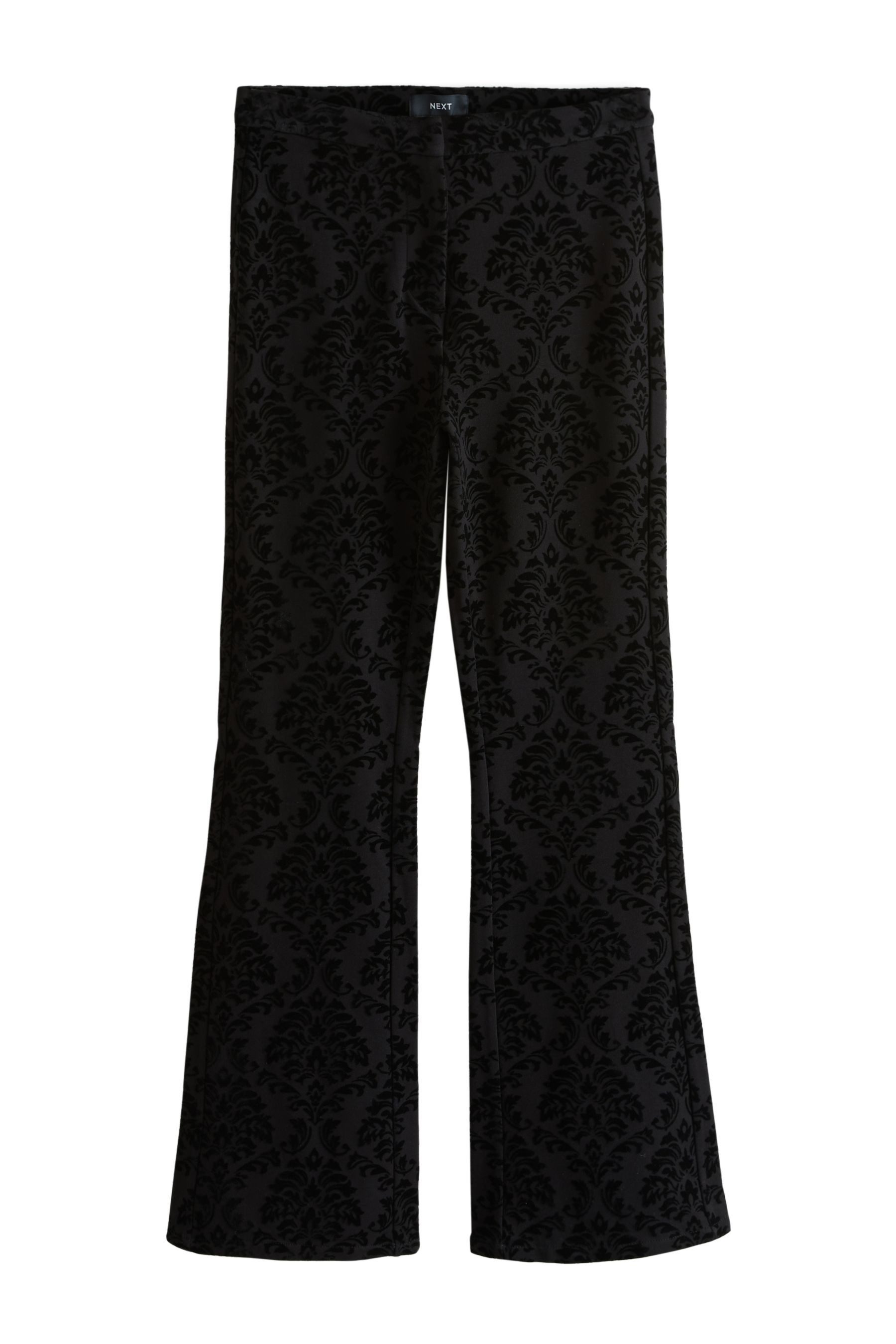 Next Schlaghose Beflockte Ponté-Schlaghose (1-tlg) günstig online kaufen