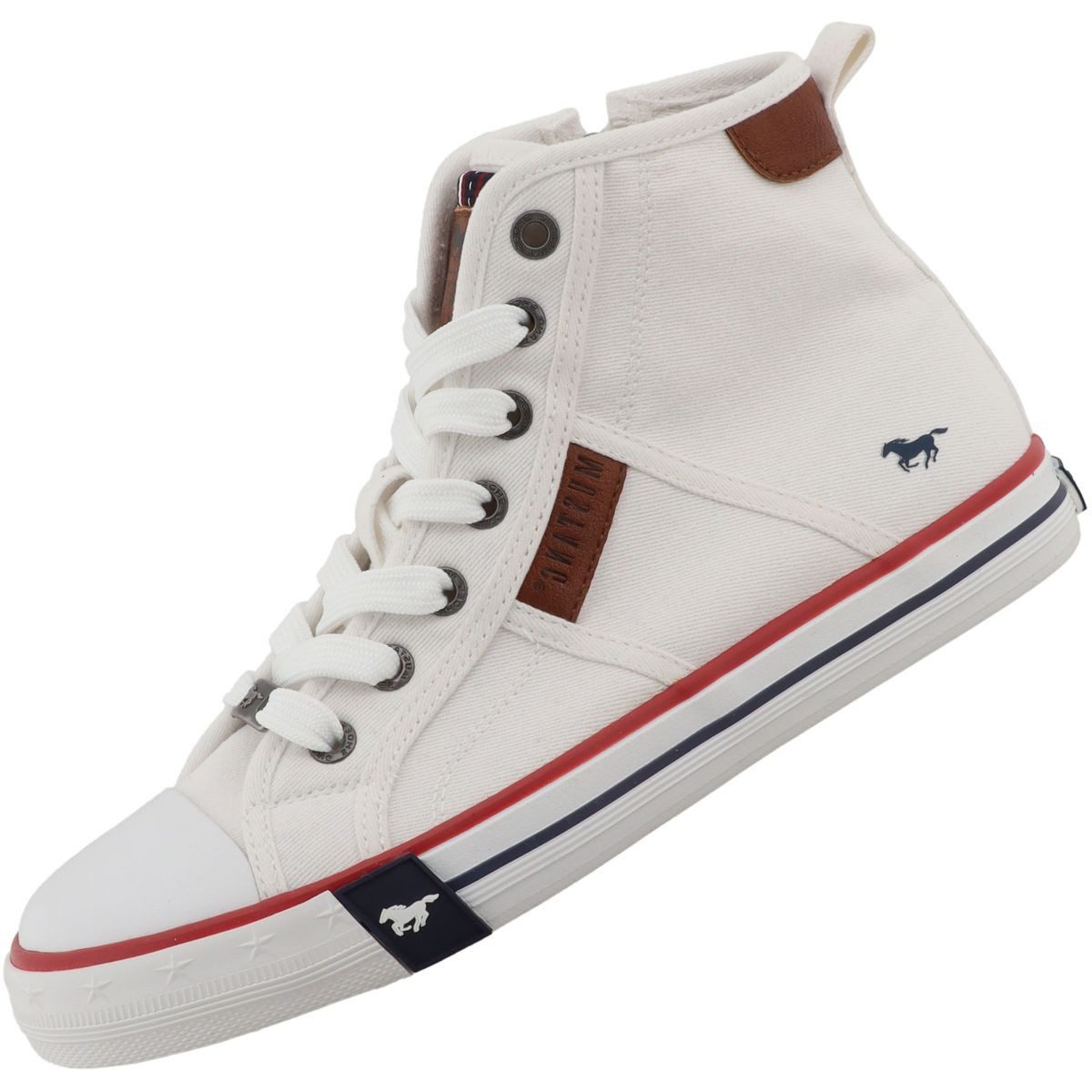Mustang Shoes 26M0242005-white Sneaker