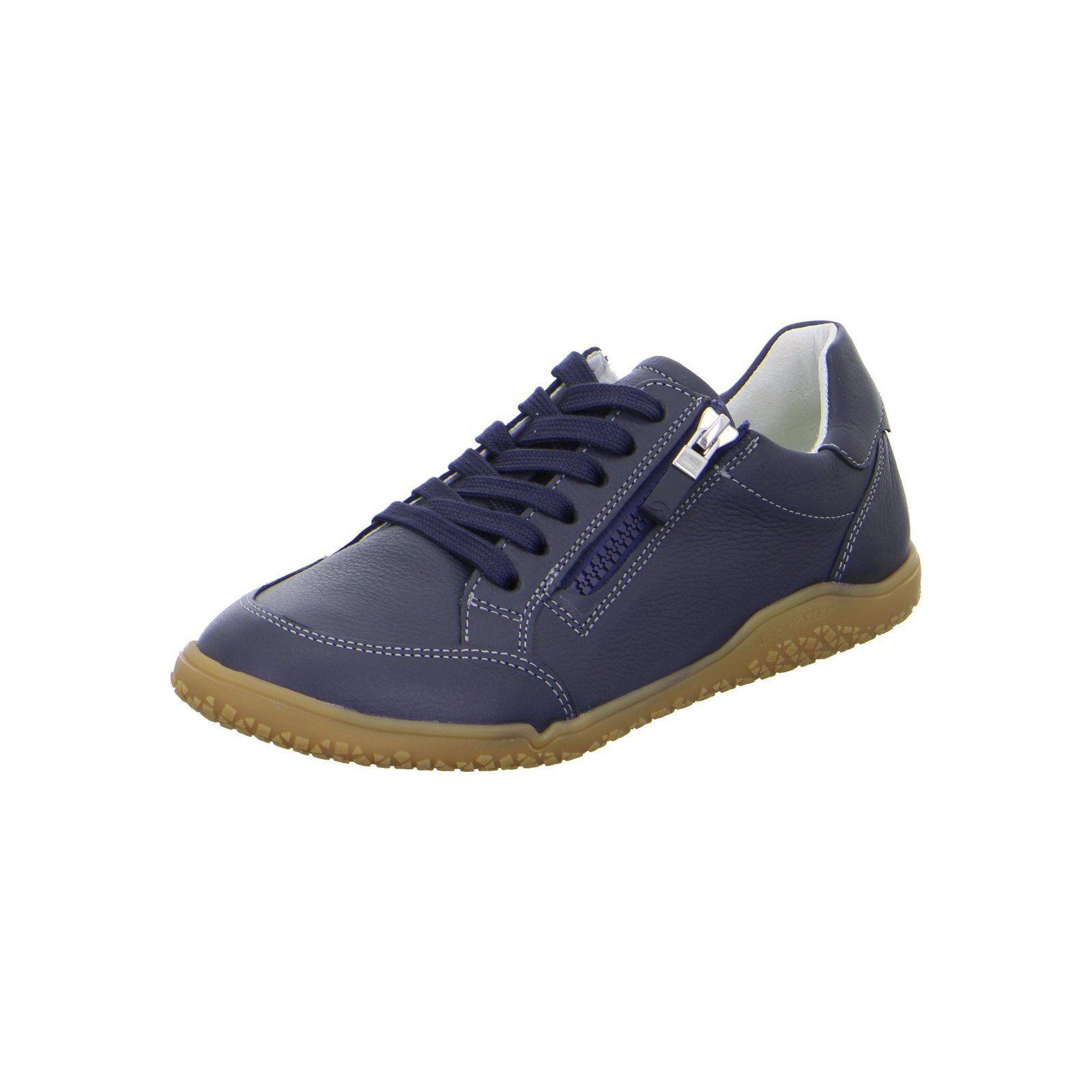 Ara Nature - Damen Schuhe Schnürschuh Sneaker Glattleder blau