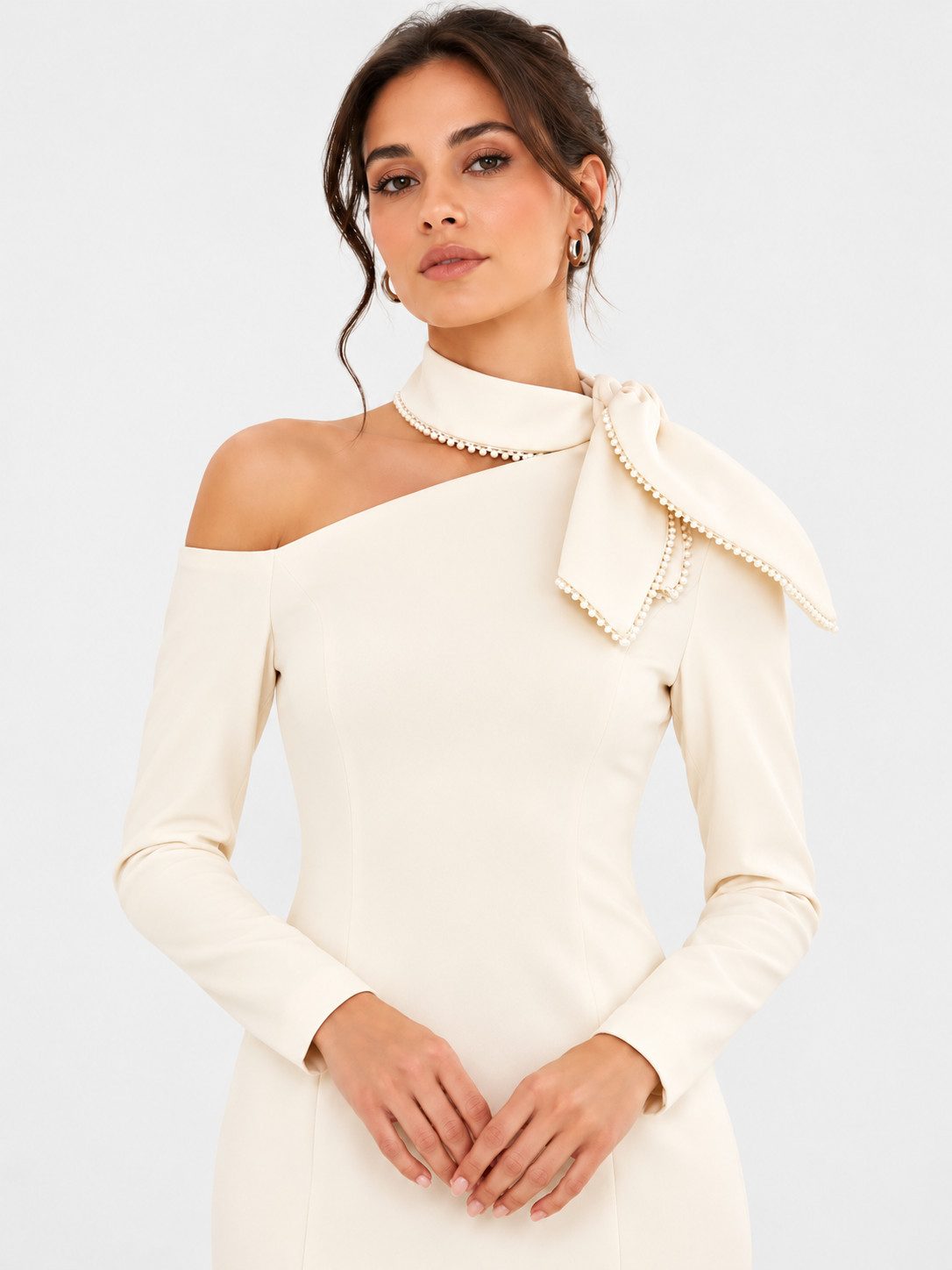 MADNEZZ Maxikleid Maxikleid milan cream
