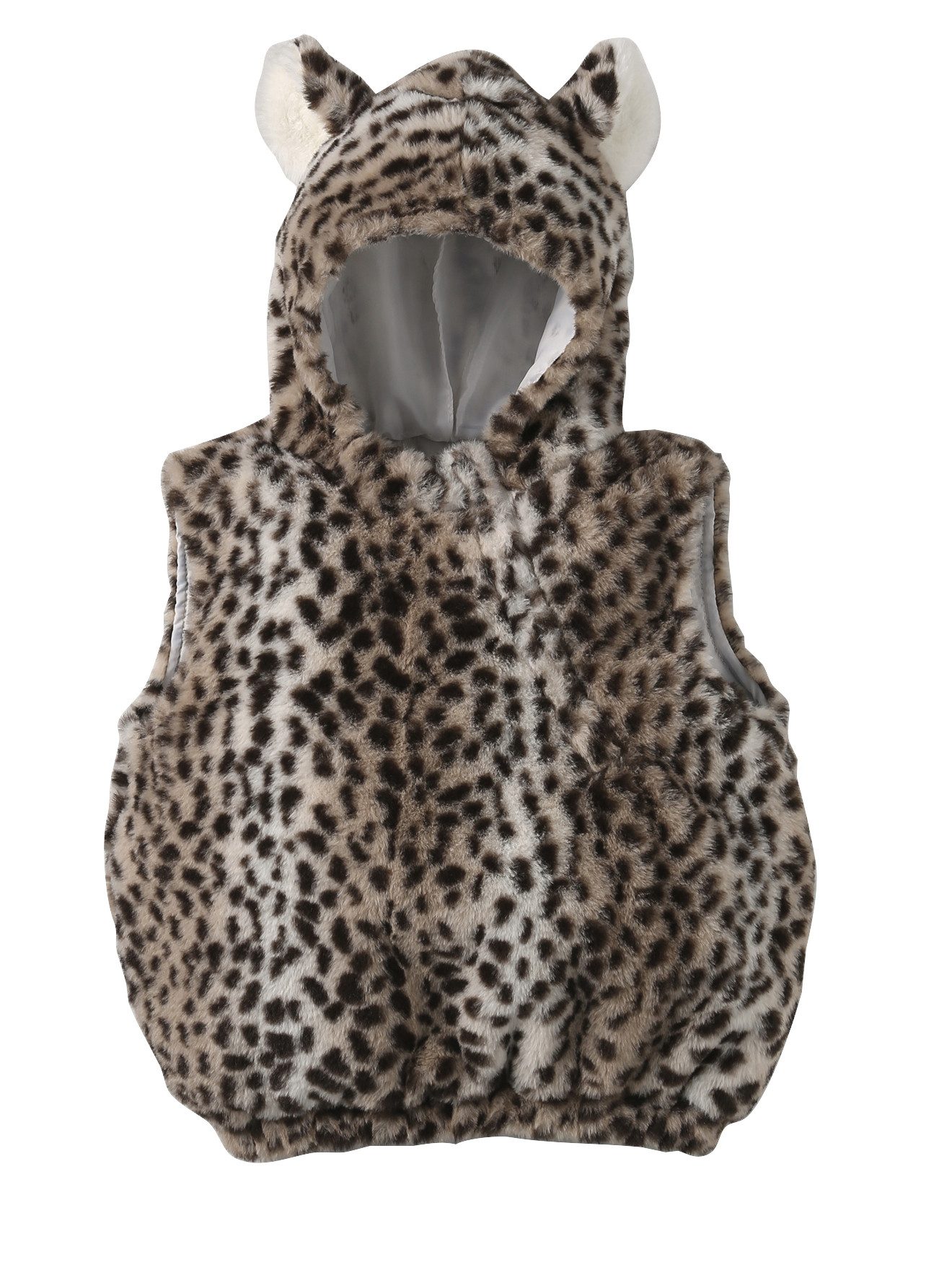 vertbaudet Kostüm Baby Leoparden-Kostüm, weiche Kunstfell-Optik, Kunstfell-Optik