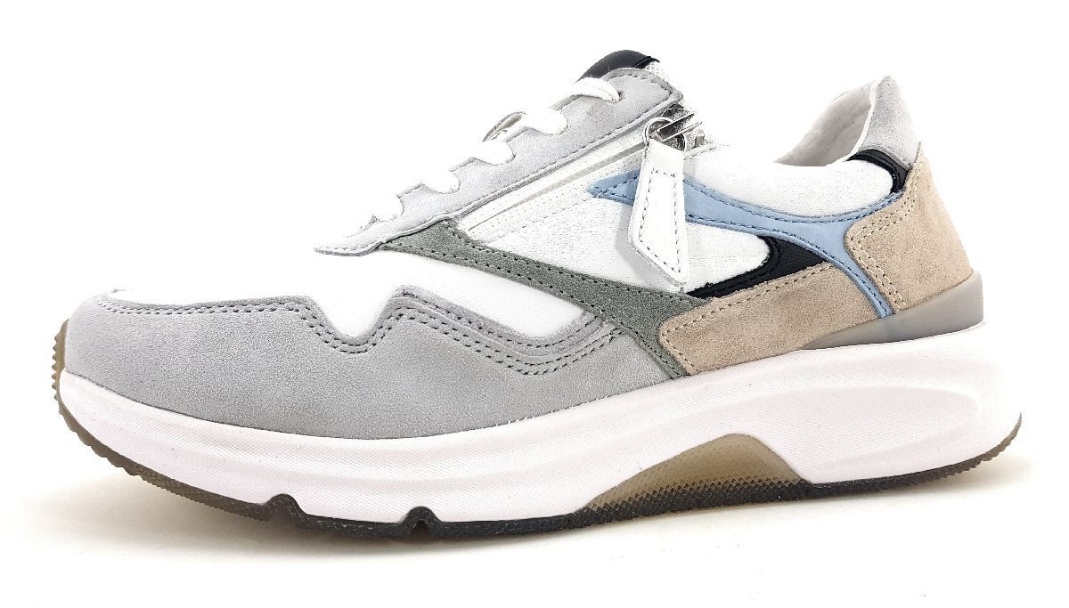 Weiß Comfort (lighttgrey.pino) Schnürschuh Sneaker Gabor