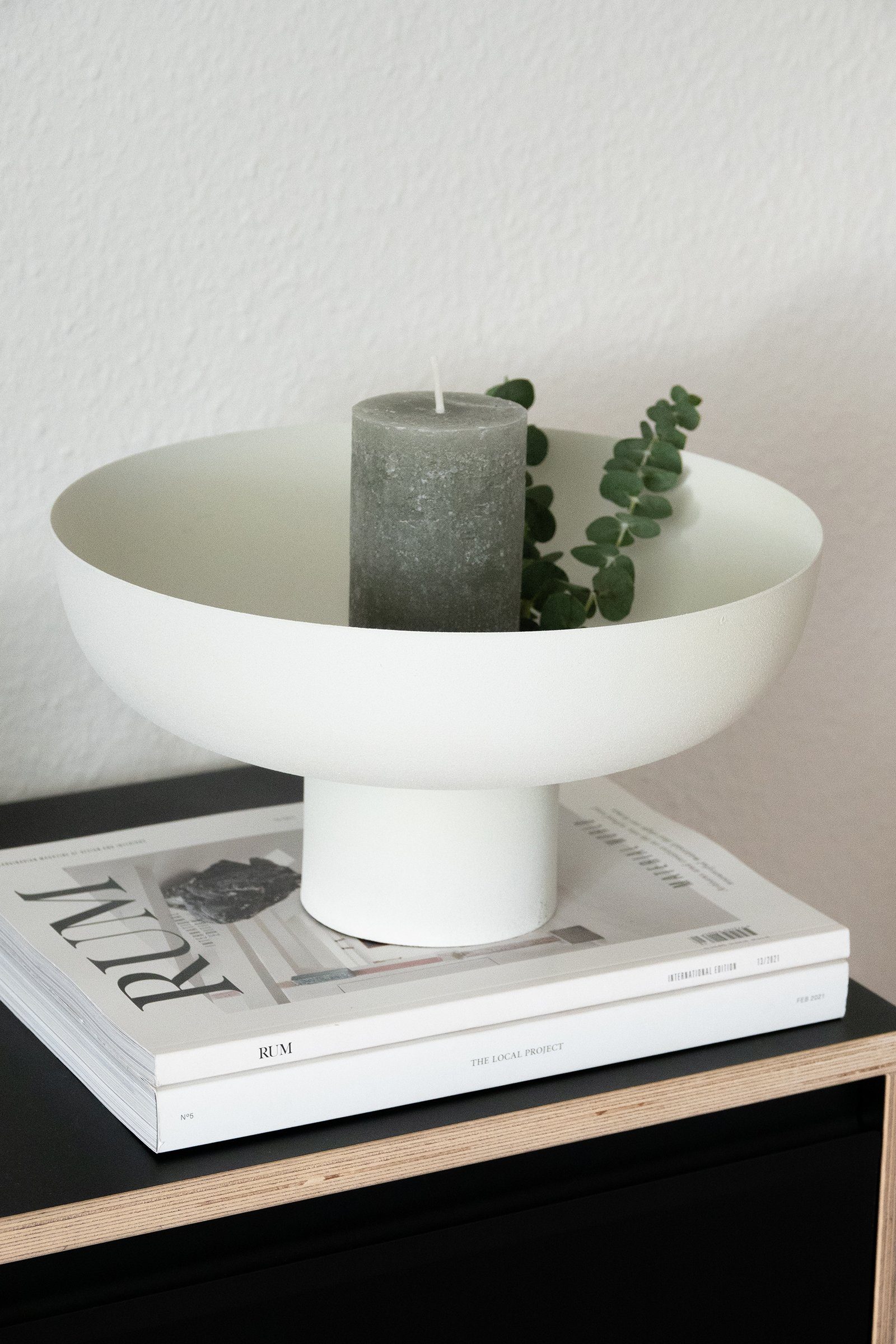 LaLe Living Dekoschale Deko-Objekt Janna in Weiß, Ø30 cm, aus Metall günstig online kaufen