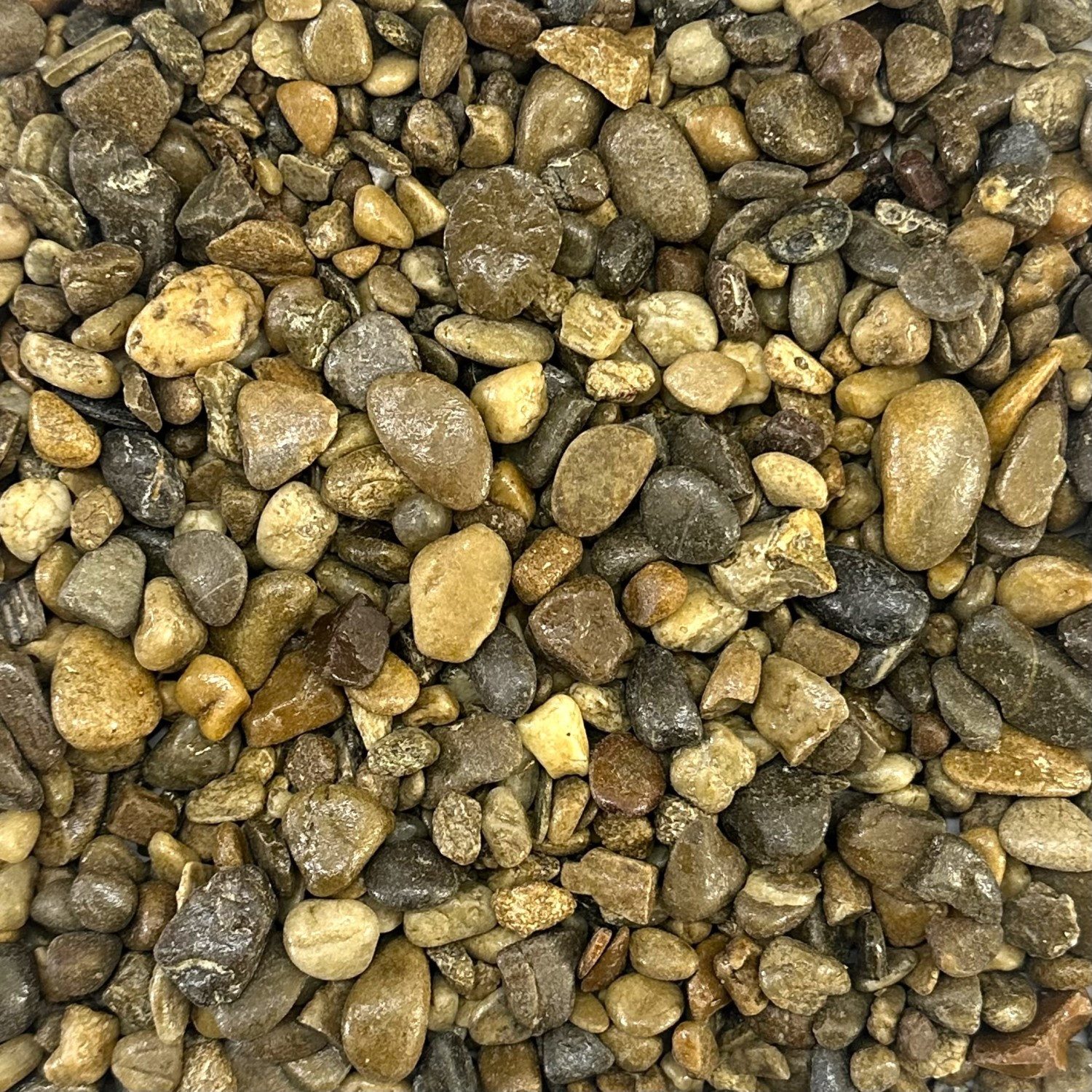 Eurosand Kieselsteine FLUSSKIESEL, Kieselsteine KLEIN gemischt 8-25mm. 1kg. GEMISCHT