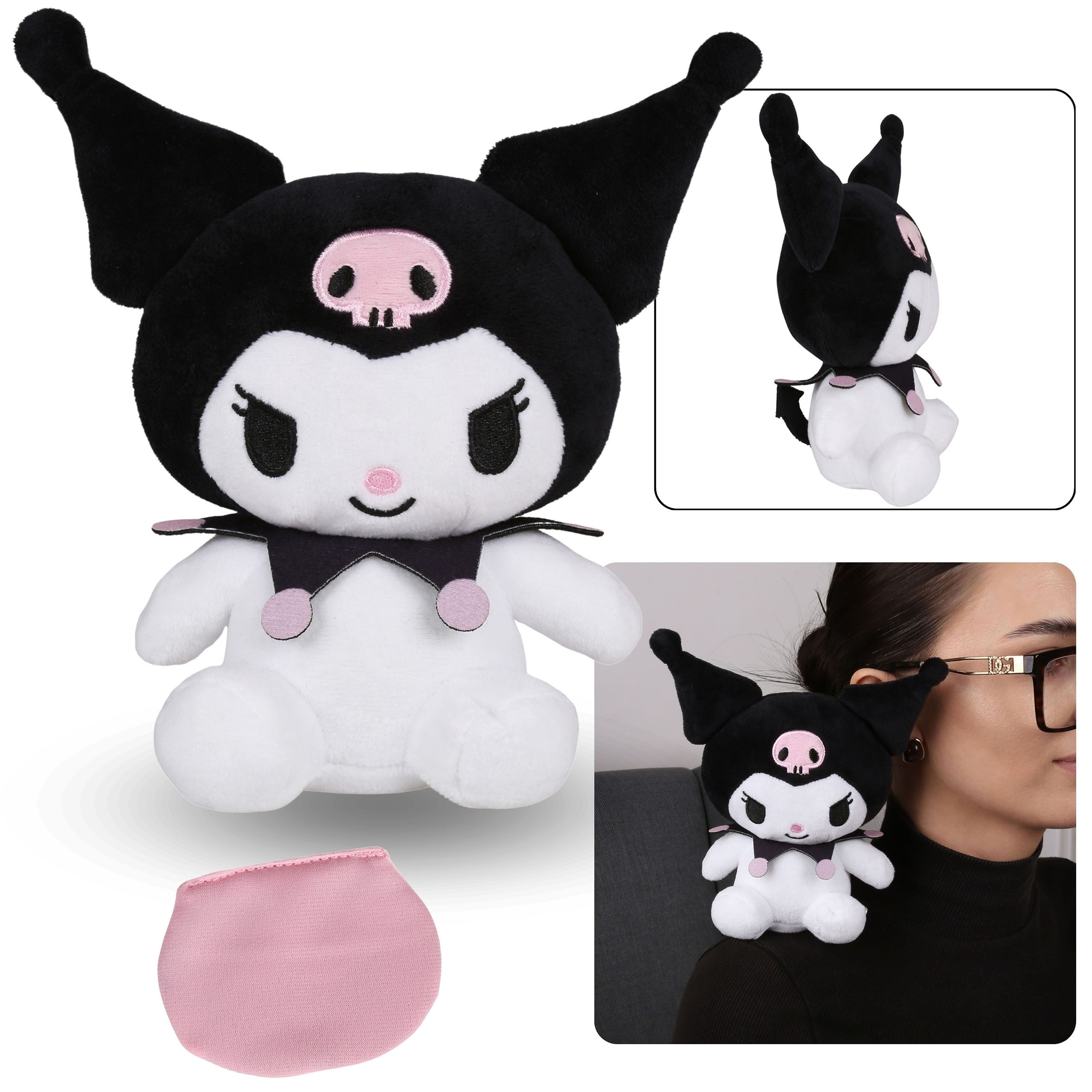 Kuscheltier Hello Kitty Kuromi Magnetschulter Maskottchen, Plüsch, kuschelig 16 cm