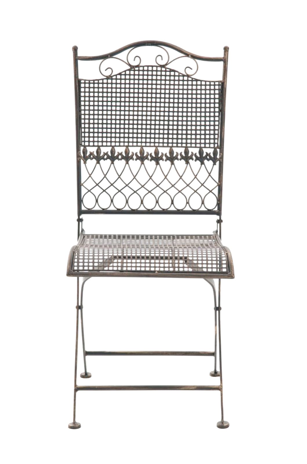 CLP Gartenstuhl Gartenstühle Kiran (2er Set), klappbar mit edlen Verzierungen