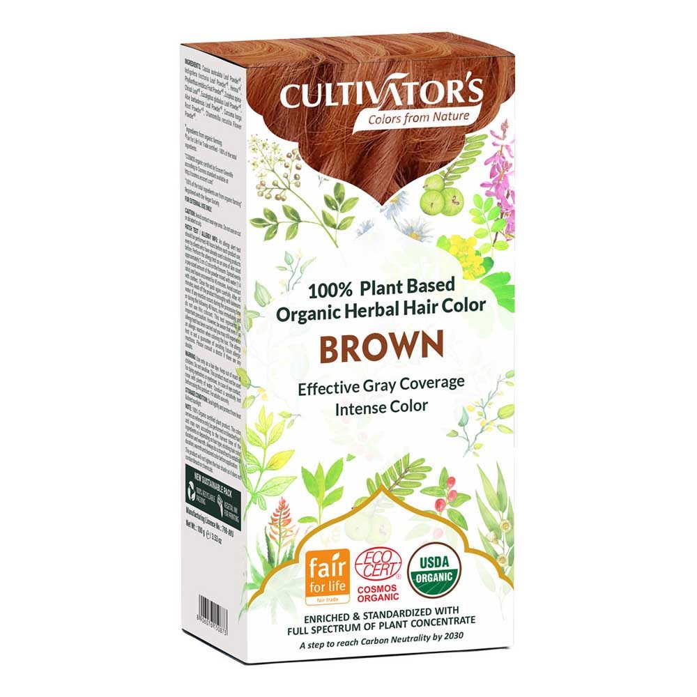 Cultivators Haarfarbe Organic Hair Color - Braun 100g