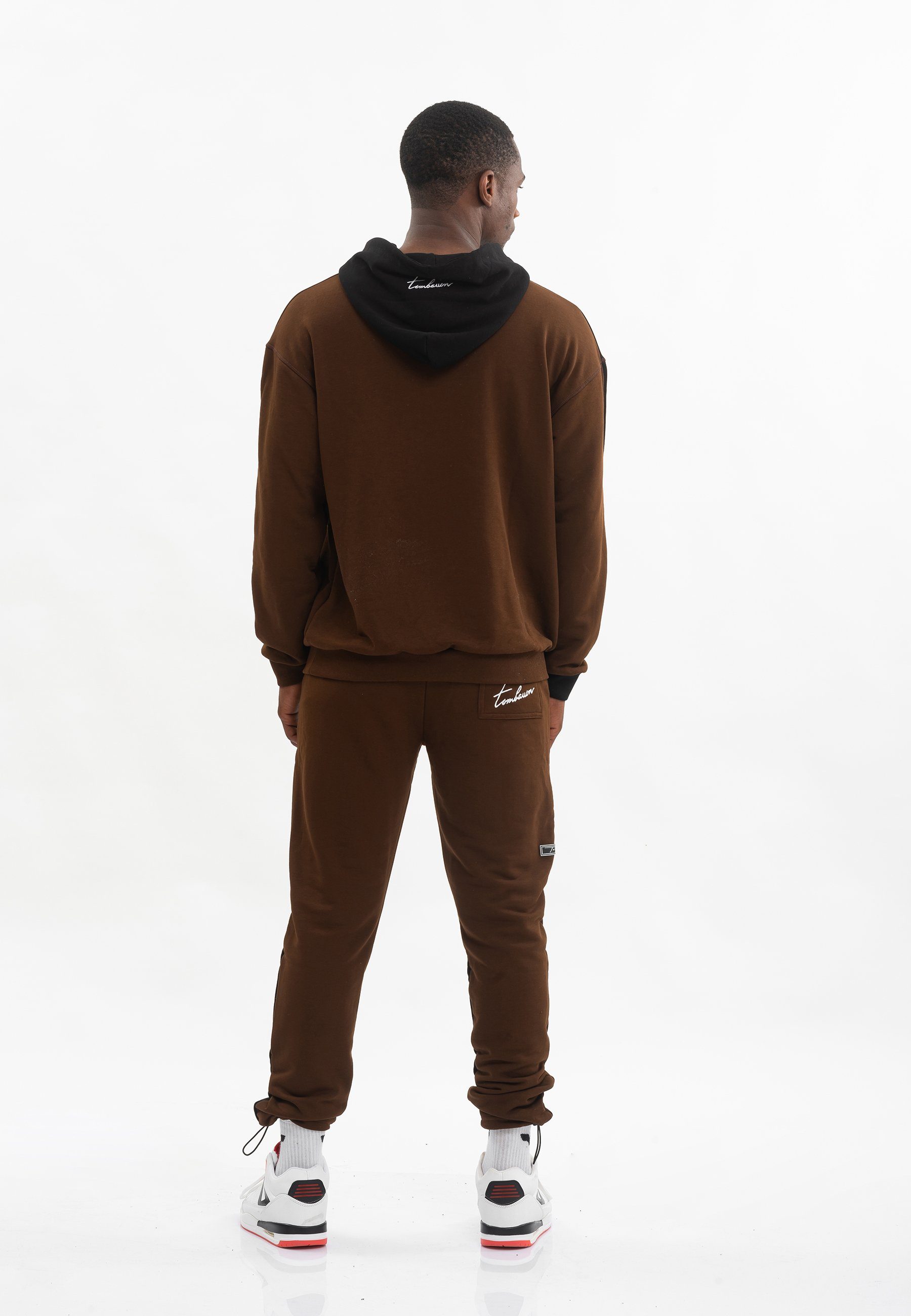 Tom Barron Sportanzug Colorblock Sporty Hoodie Set, mit Label-Applikationen