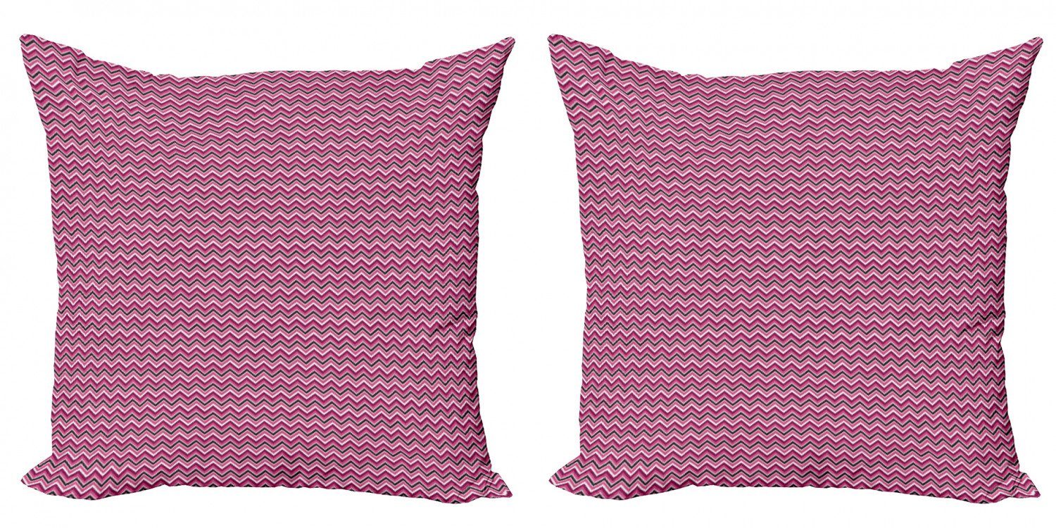 Abakuhaus Accent (2 Digitaldruck, Doppelseitiger Stil Winkel Modern Ikat Zag Zig Kissenbezüge Stück),