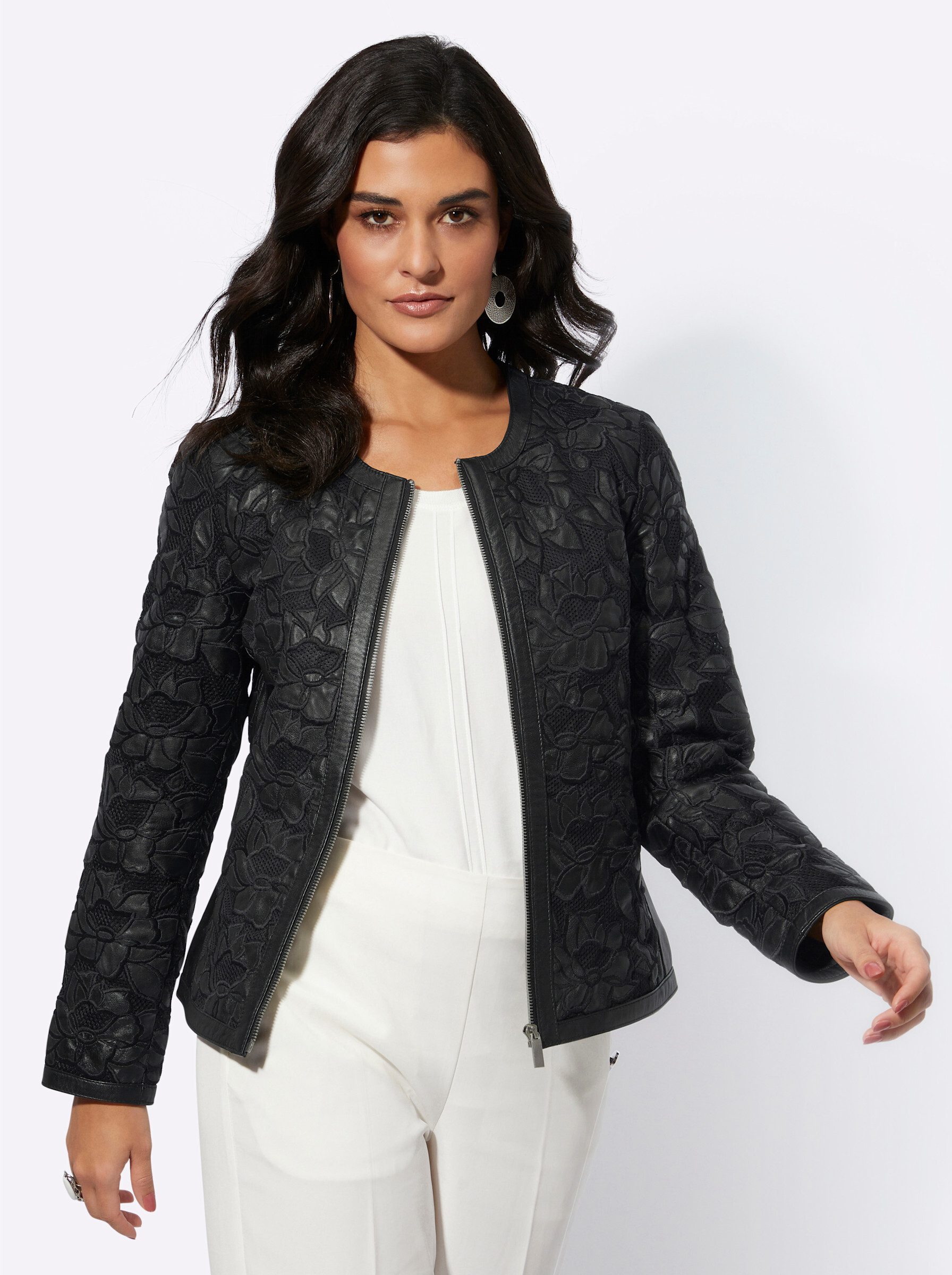 Blusenblazer Lederblazer