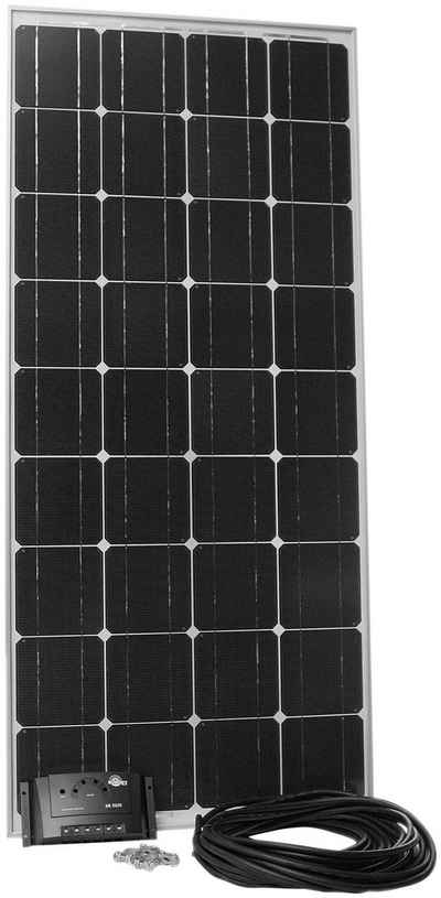 Sunset Solarmodul Stromset AS 140, 140 Watt, 12 V, 140 W, Monokristallin, (Set), für Gartenhäuser oder Reisemobil