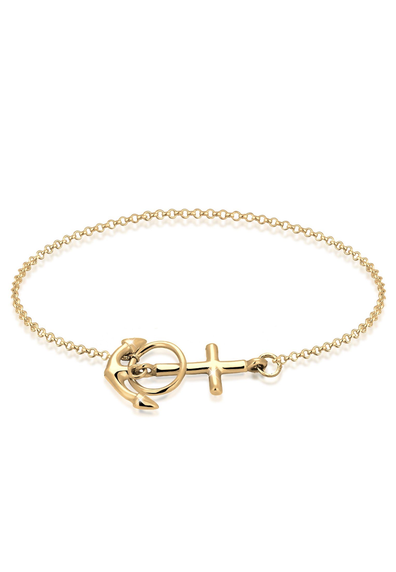 Elli Armband Anker Kreuz 925 Silber (kein Set, 1-tlg), Anker günstig online kaufen