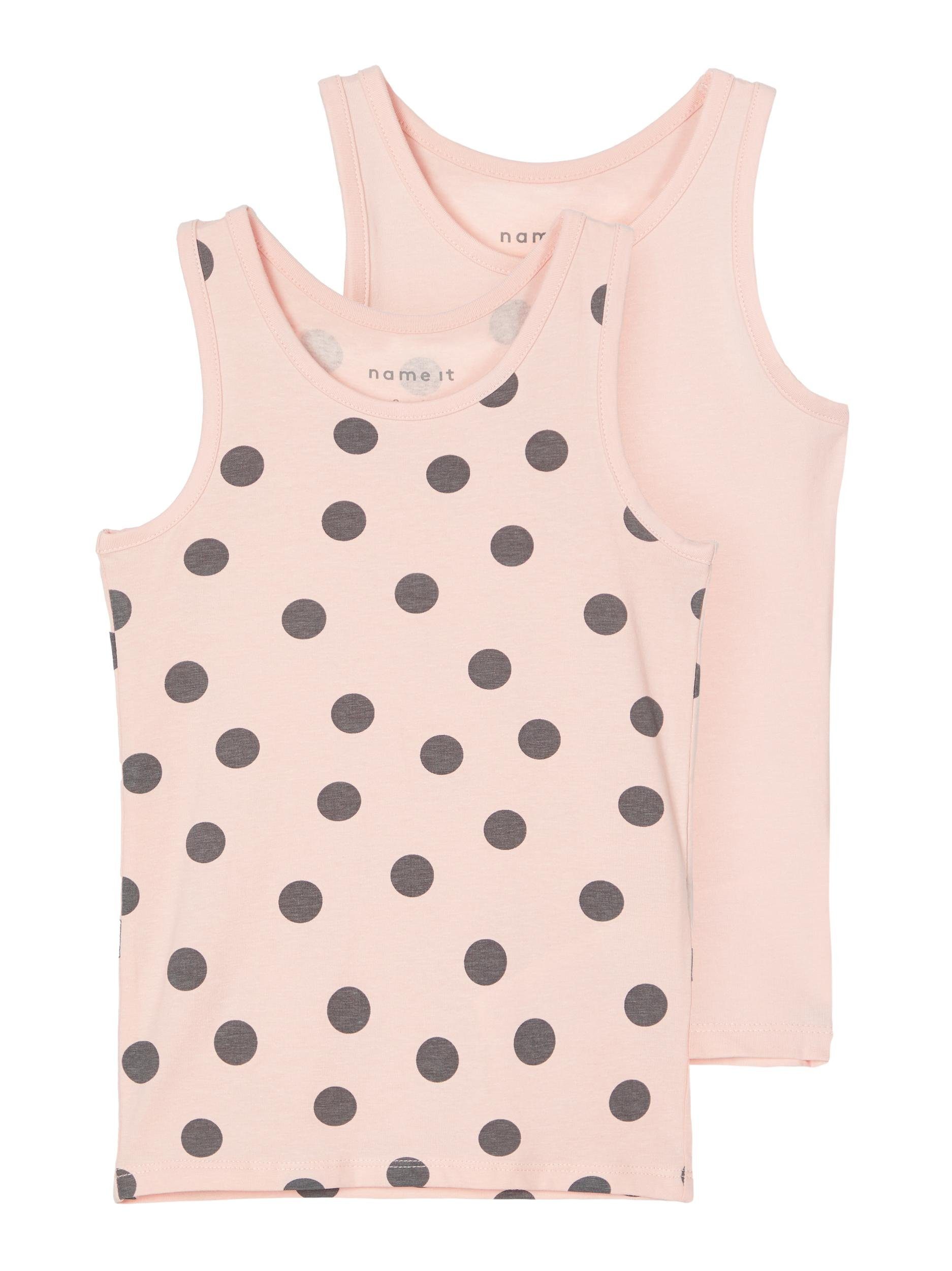 Unterhemd Name It Mädchen Unterwäsche Set aus Bio-Baumwolle Strawberry Cream-86