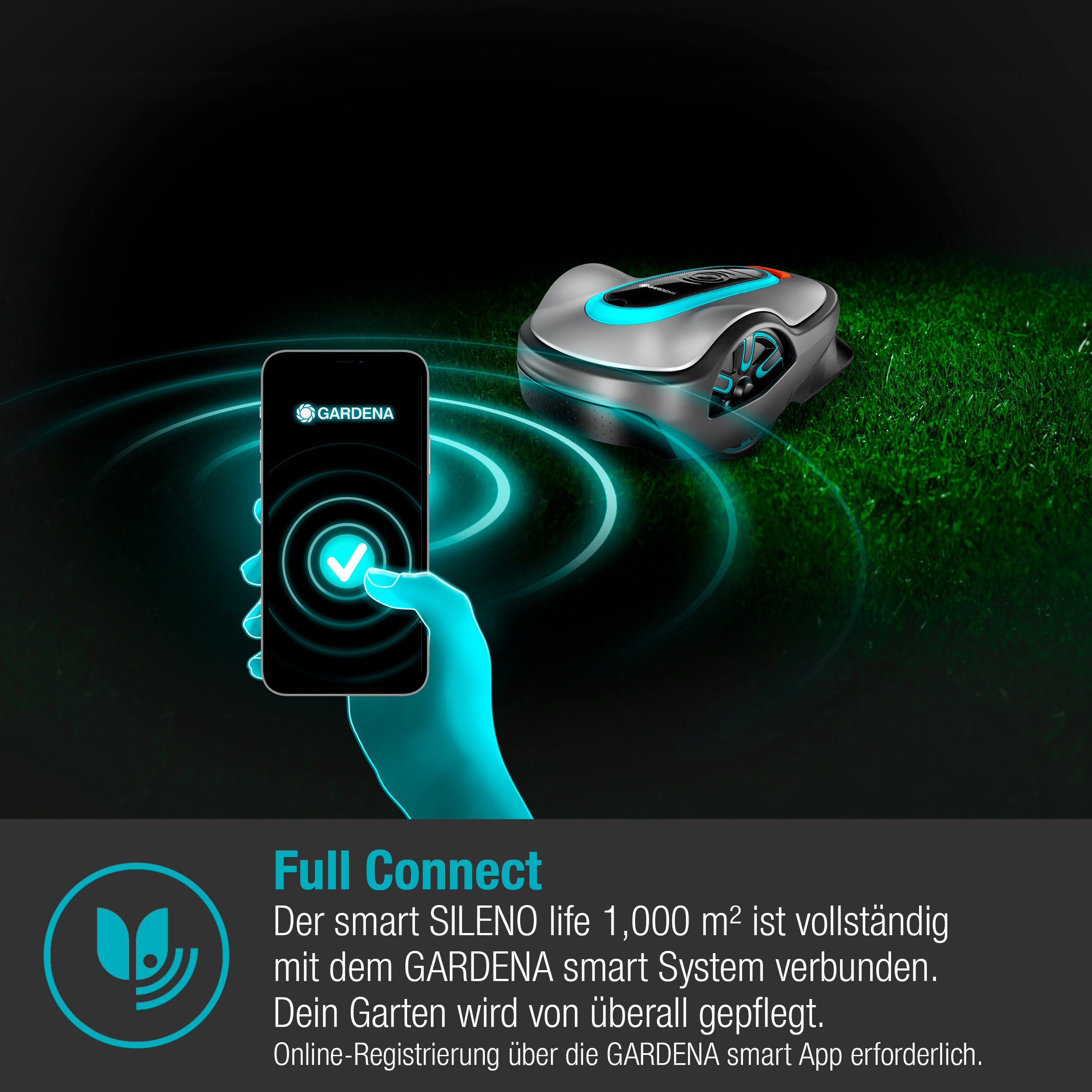GARDENA Rasenmähroboter smart SILENO li...