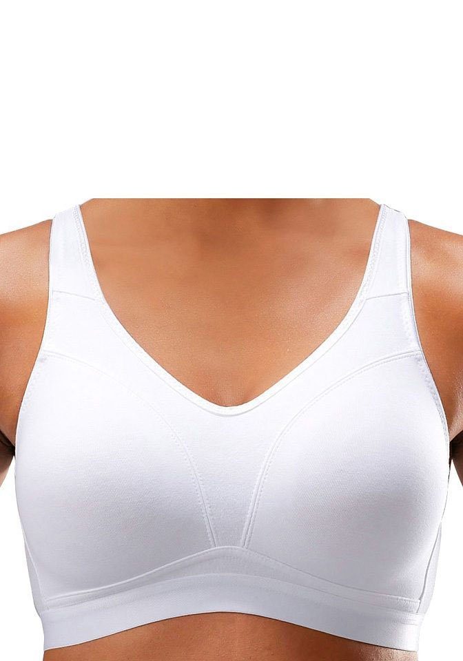 petite fleur by Lascana Soft-BH (Packung, 2 Stück) ohne Bügel, Baumwolle – auch ideal für große Größen, bequemer BH