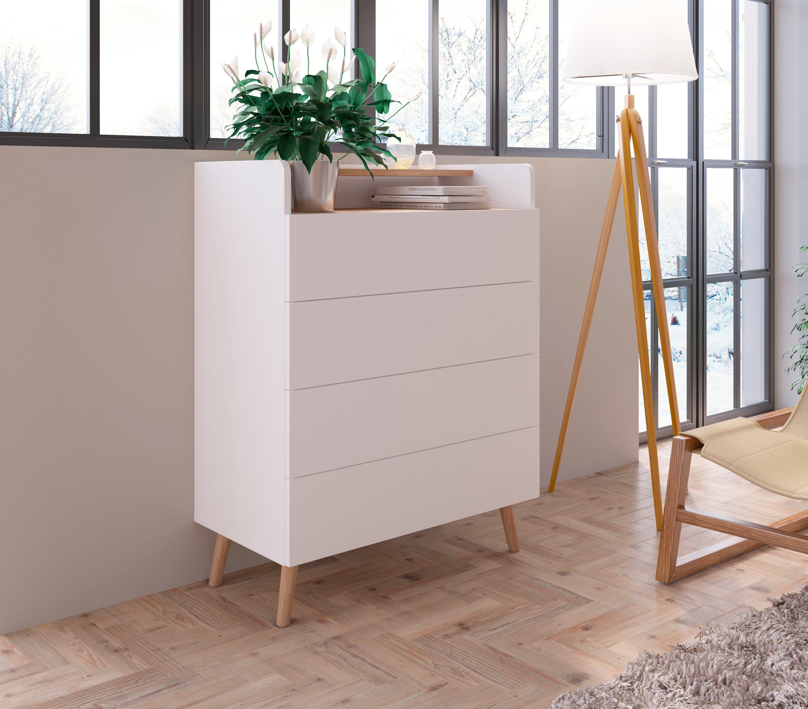 INOSIGN Kommode Scandi, Höhe 60 cm | Schubladenkommoden