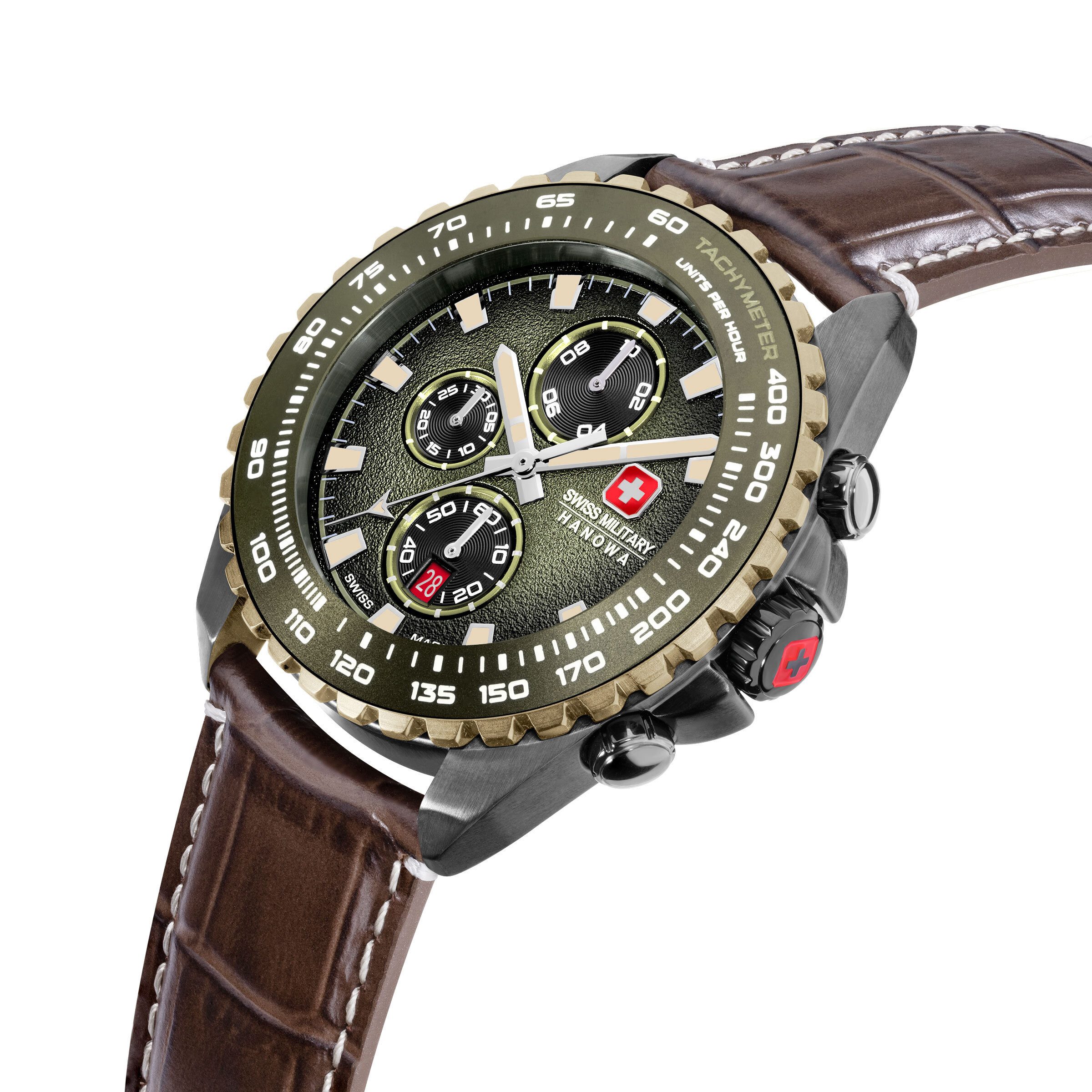Swiss Military Hanowa Quarzuhr Quarzuhr Herrenuhr 45 Quarz Herren