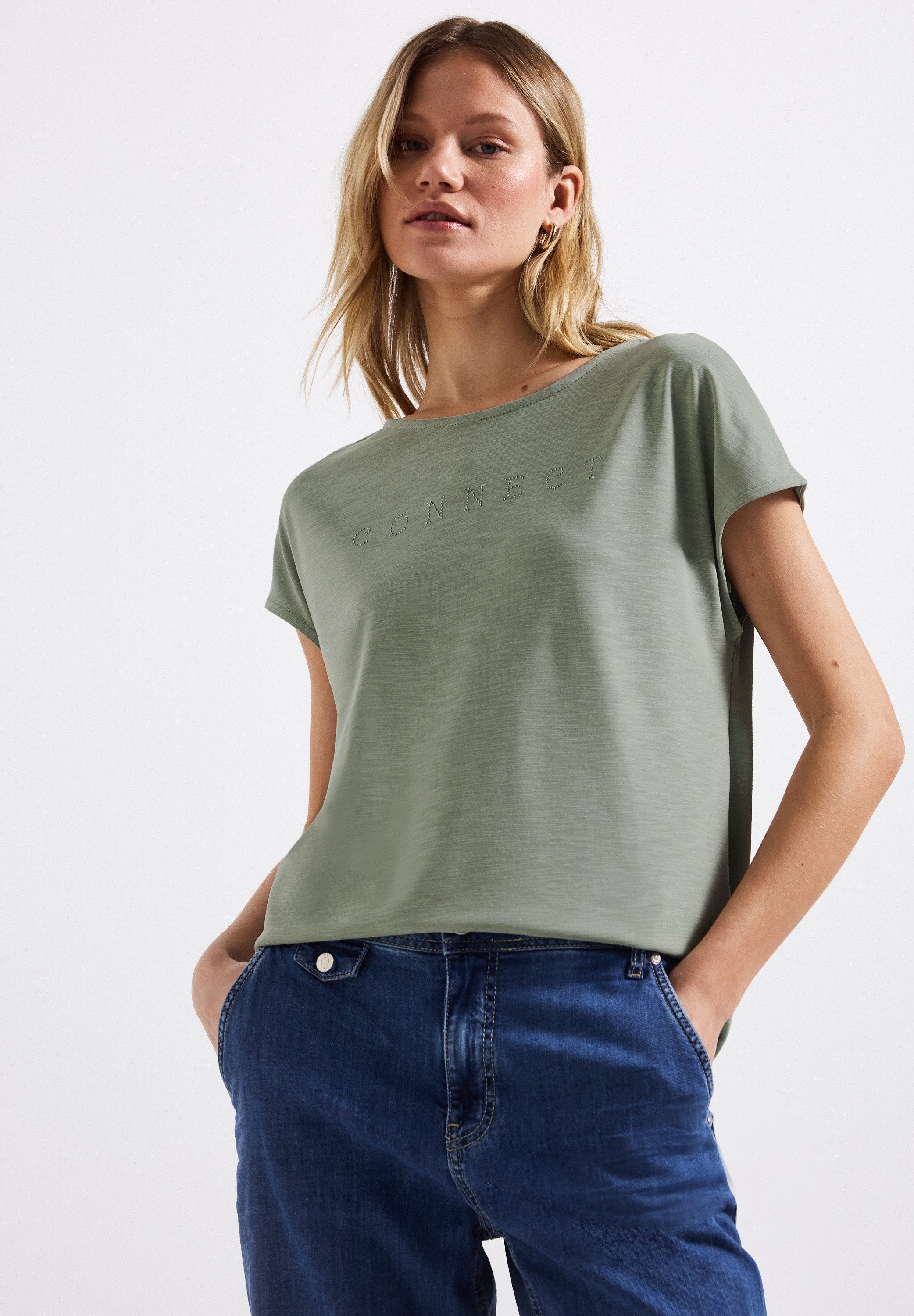 STREET ONE T-Shirt mit Wording aus günstig online kaufen